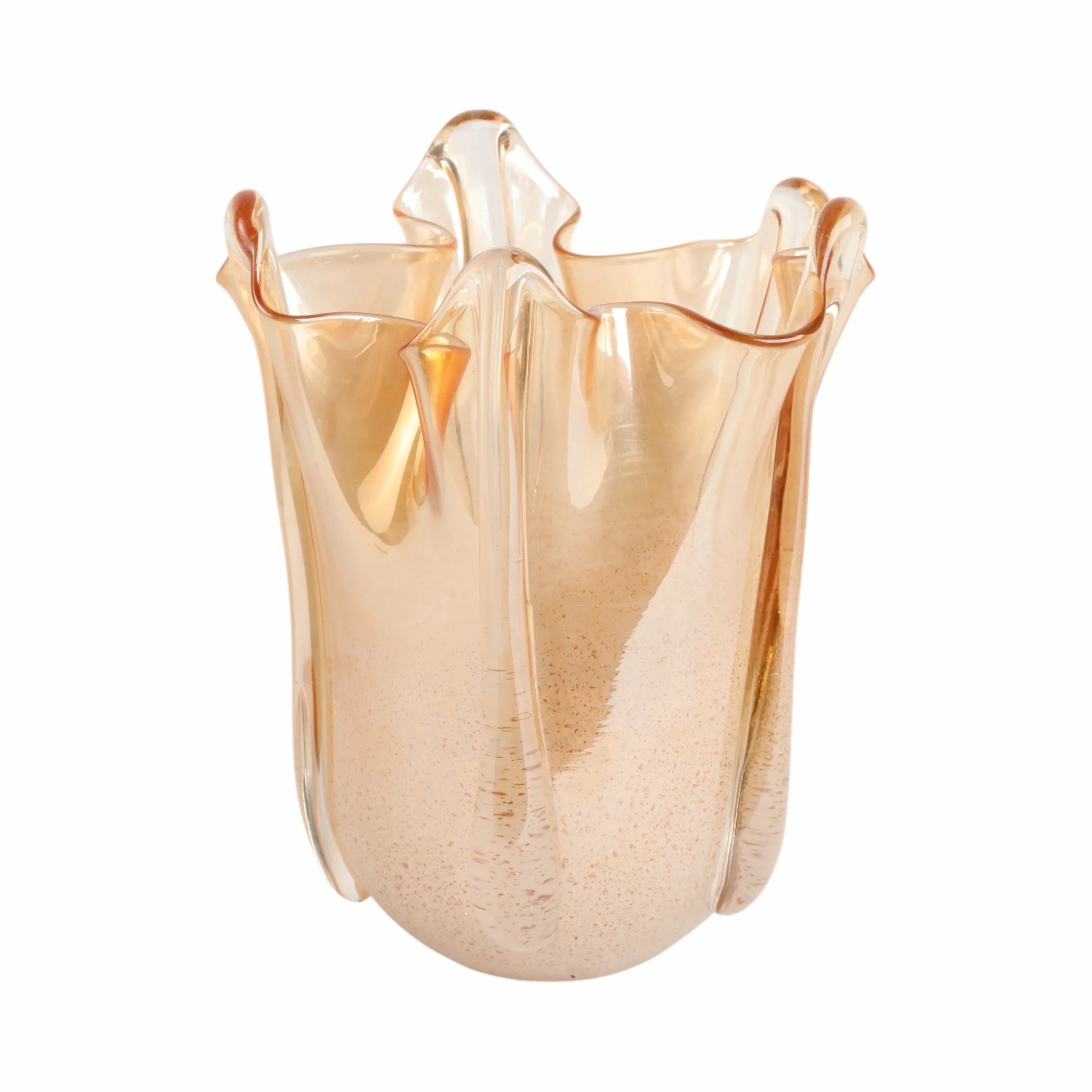 10" Bartoli Medium Artisan Blown Glass  Vase