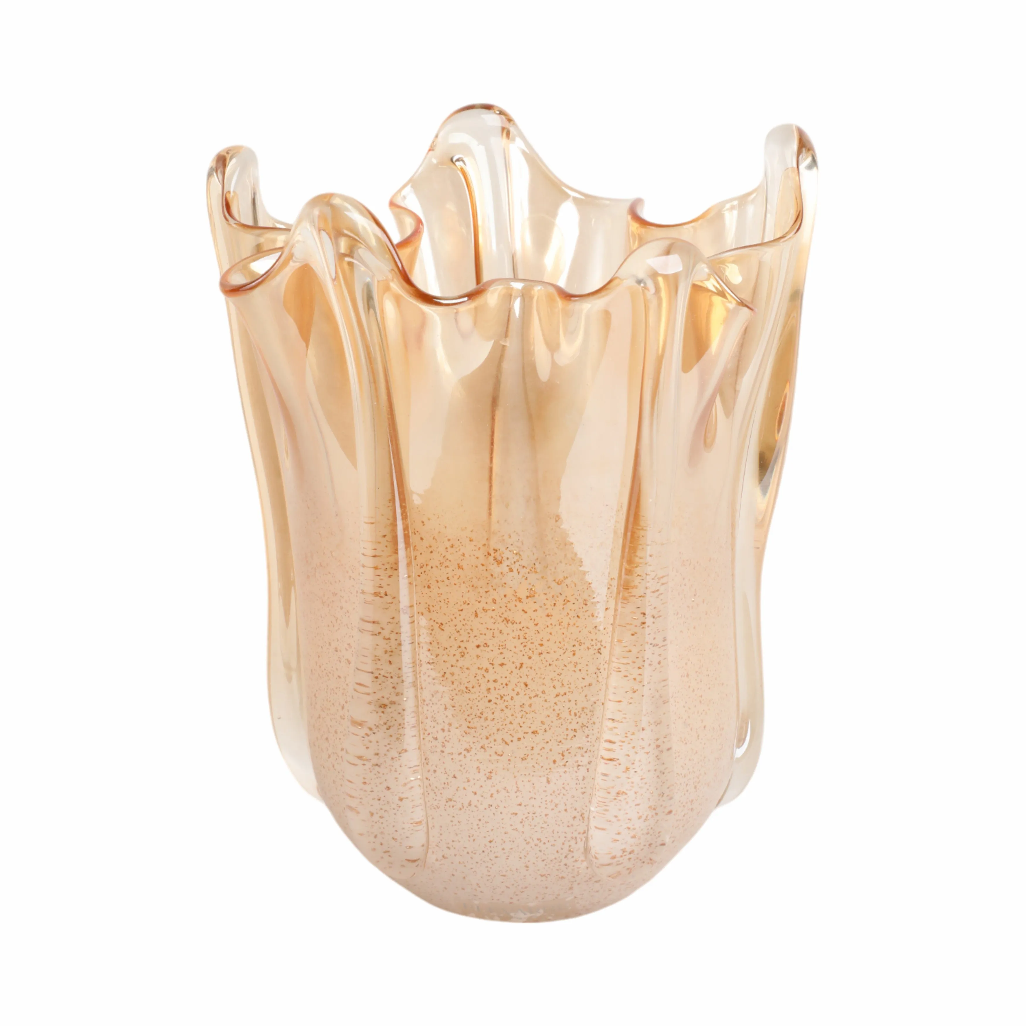 10" Bartoli Medium Artisan Blown Glass  Vase