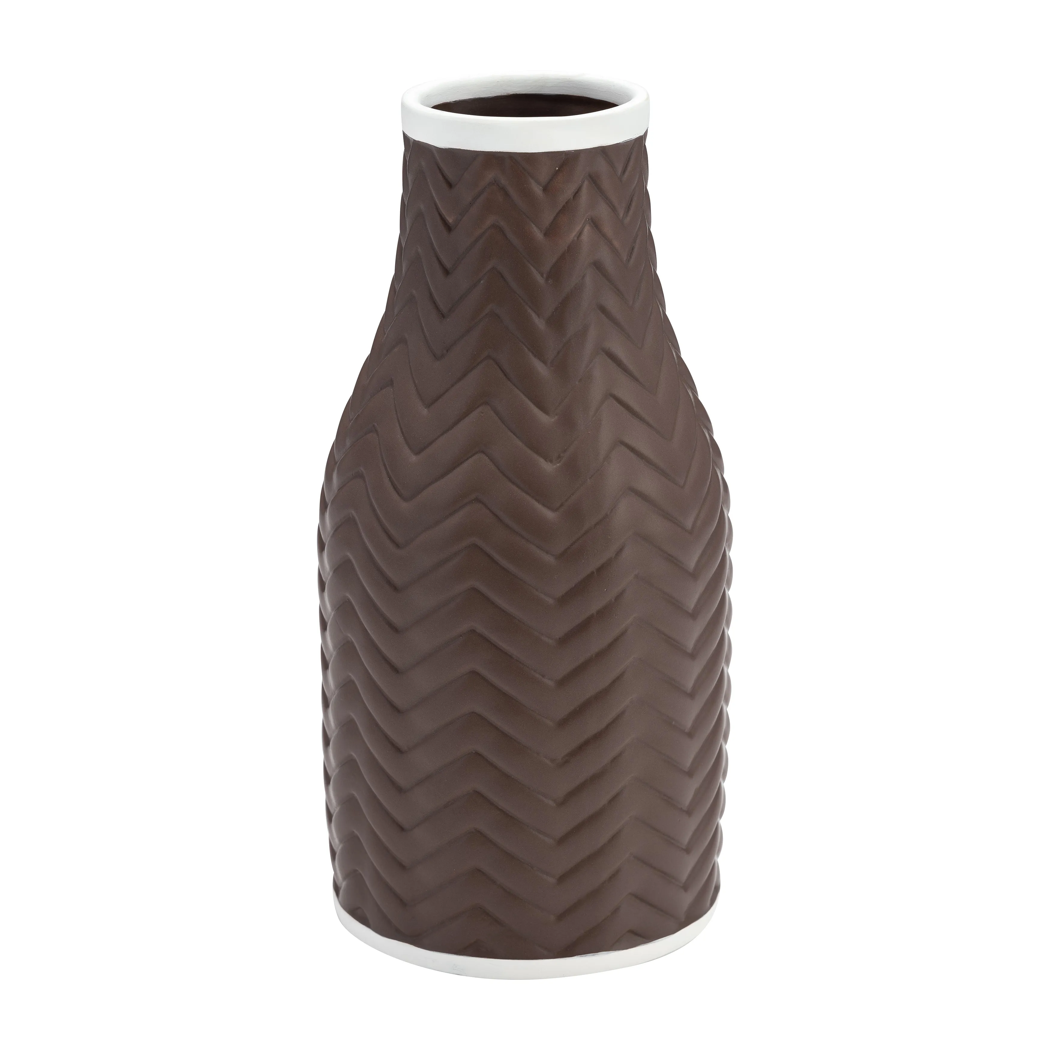 10" CHEVRON VASE, JAVA