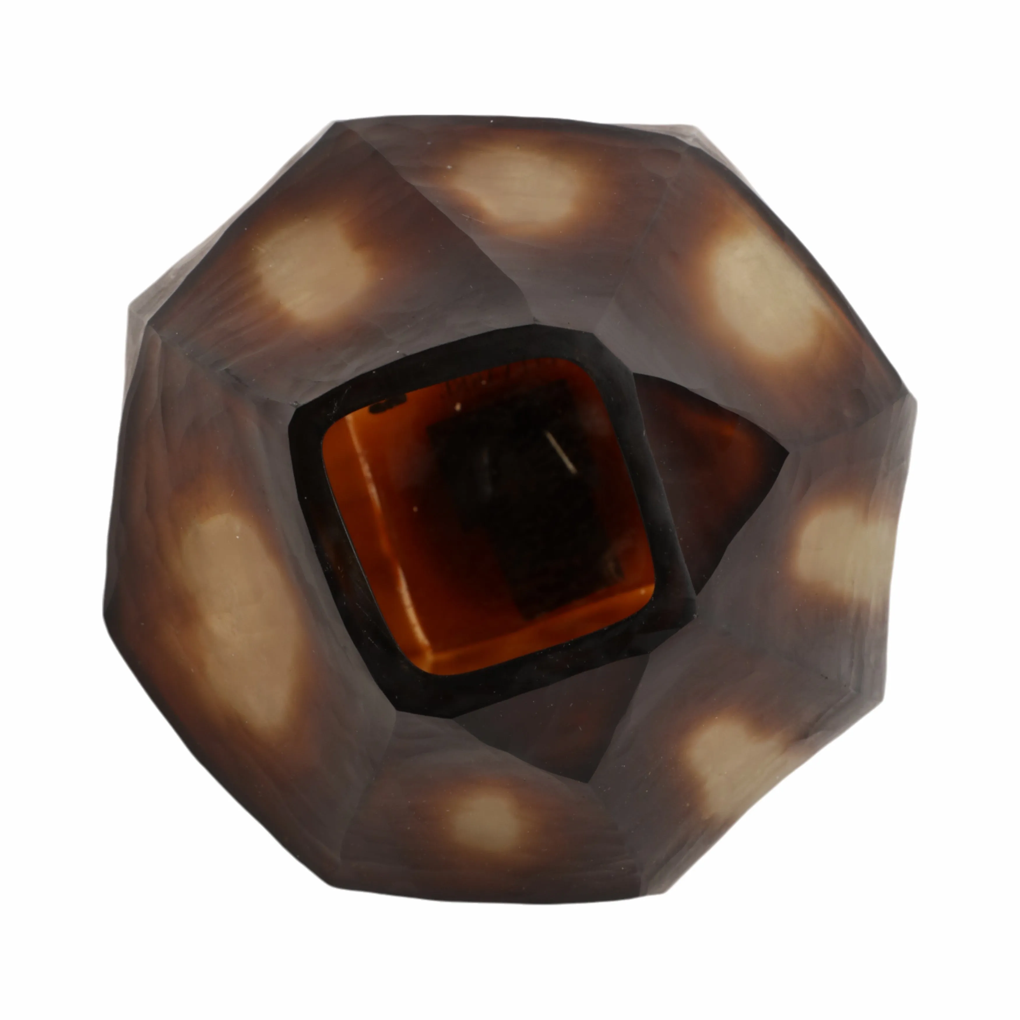 10" Tioga Small Brown Glass Vase