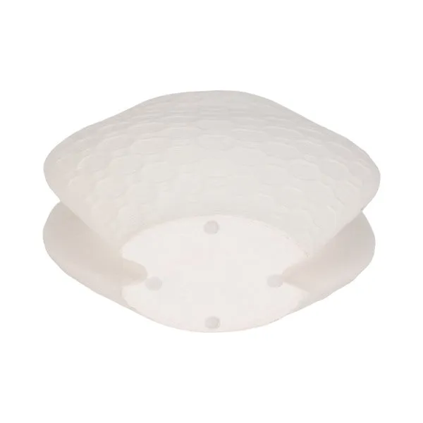 11" ELPHANTINE 3D PRINTED VASE, IVORY/BEIGE