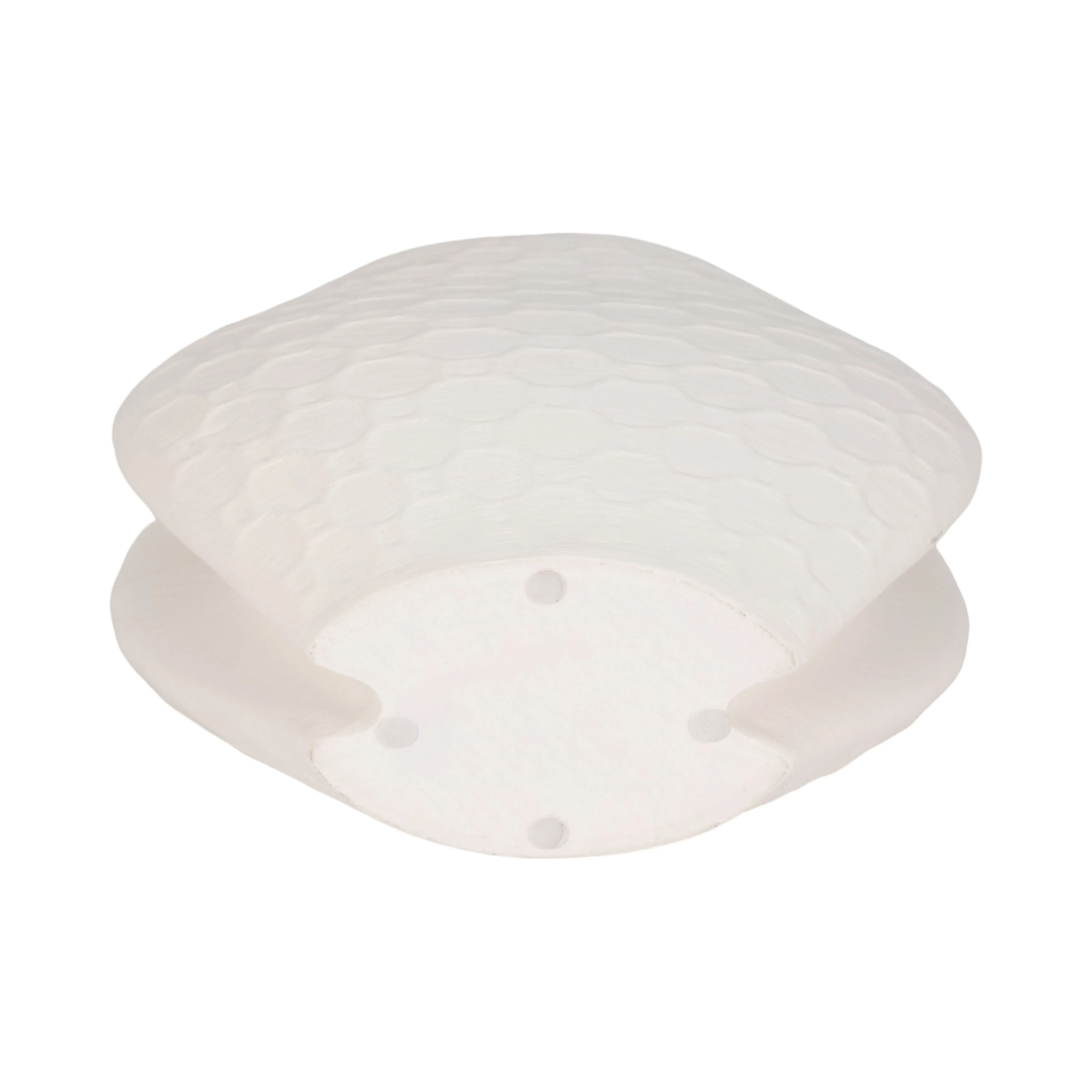 11" ELPHANTINE 3D PRINTED VASE, IVORY/BEIGE