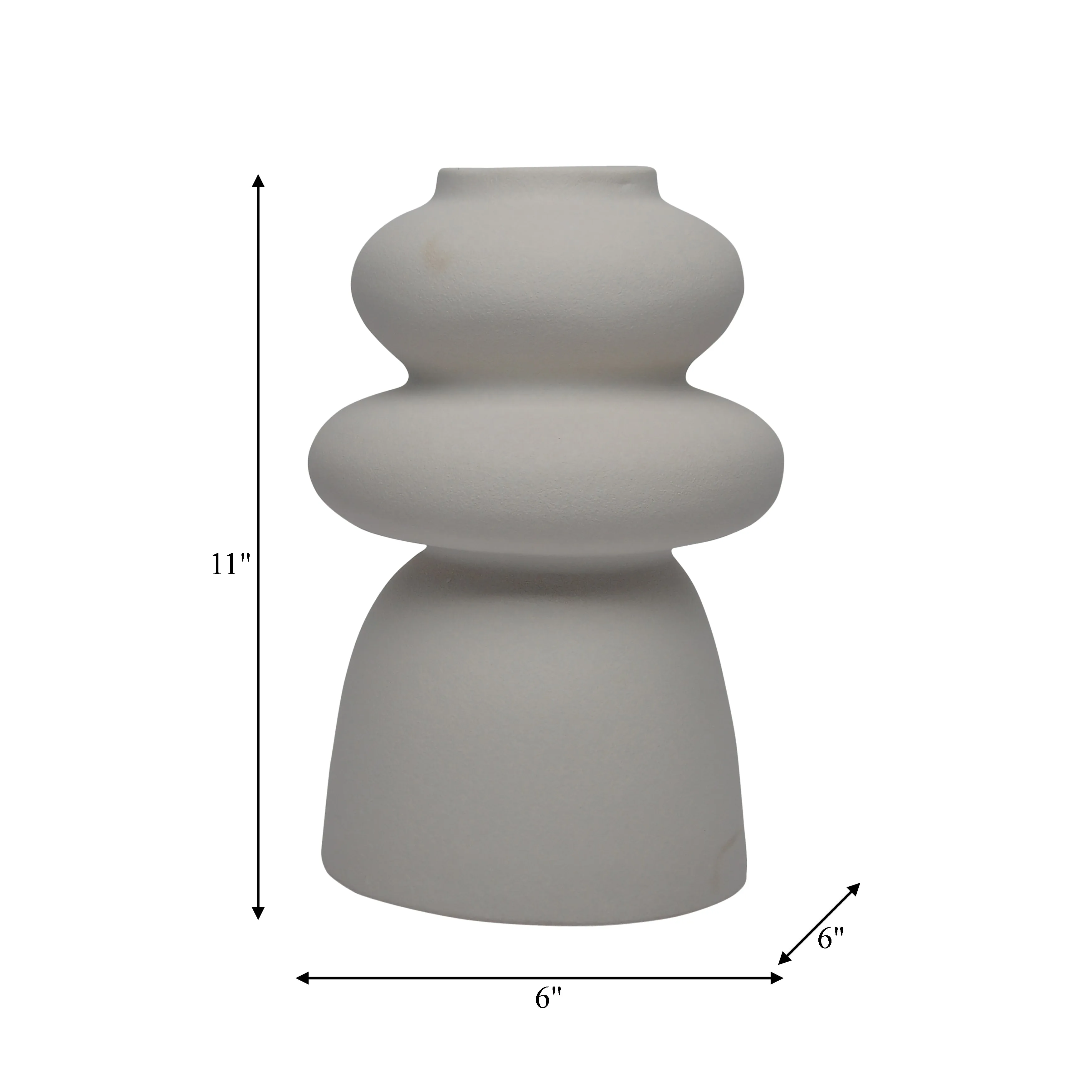 11" HIDAKA SMALL VASE, IVORY