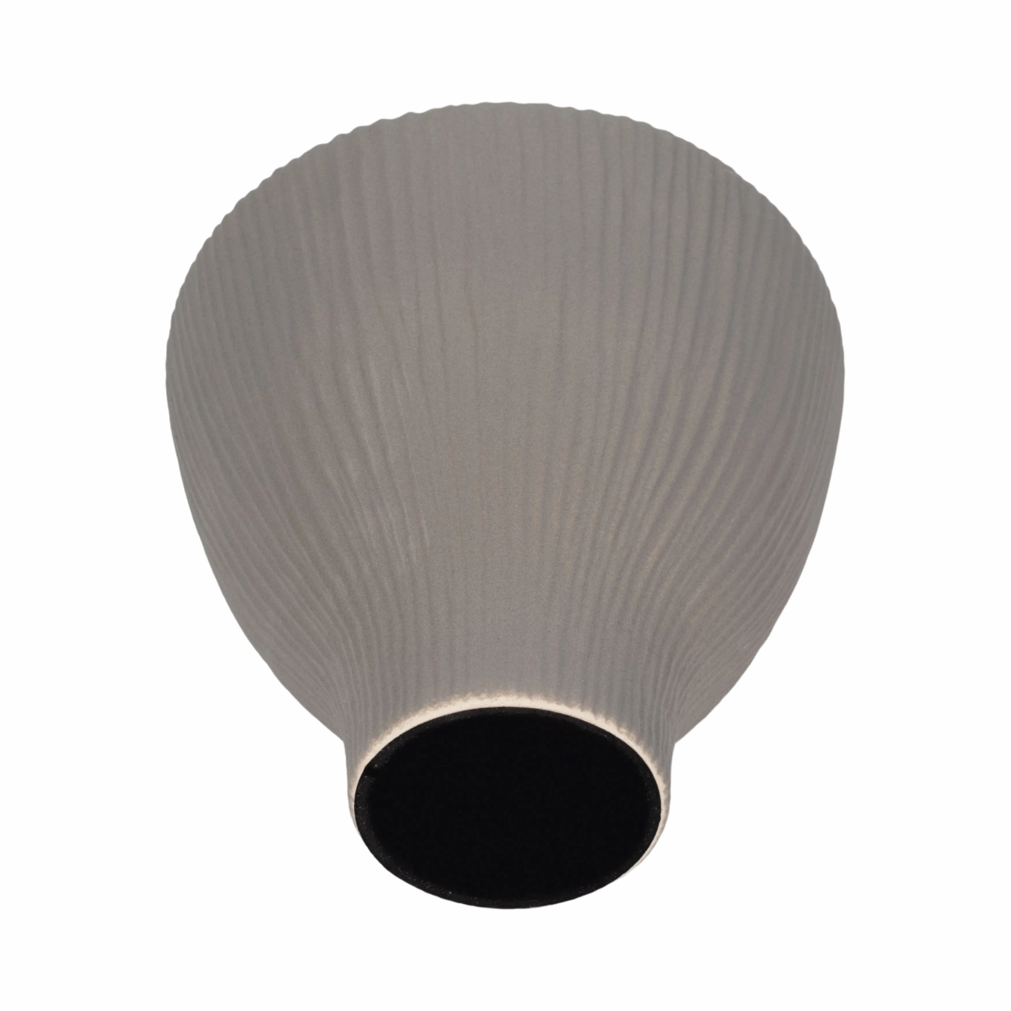 11" LOMBOK SMALL VASE, GRAY