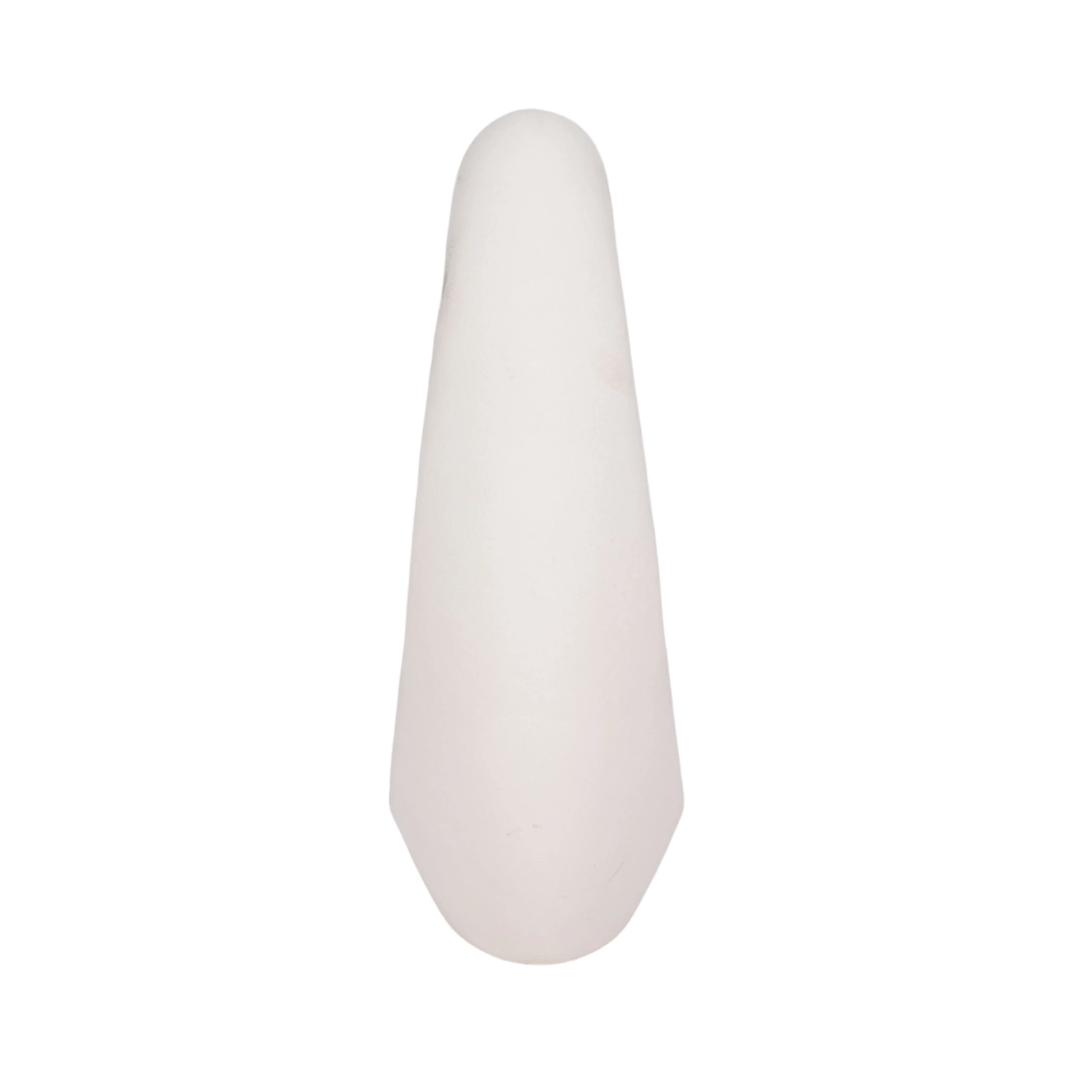 11" Lopsided Open Cut Out Vase Sand Texture, White