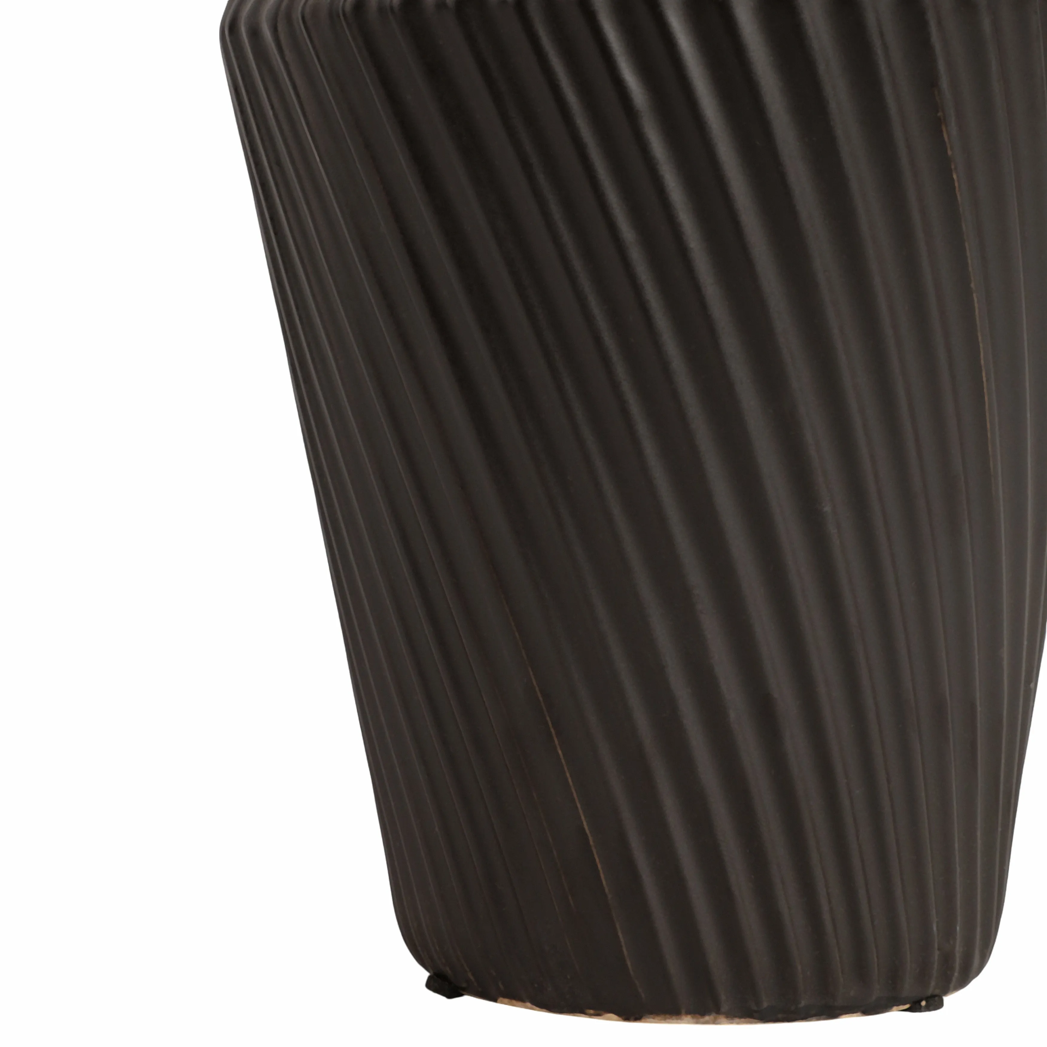 11" Modern Totem Vase, Black
