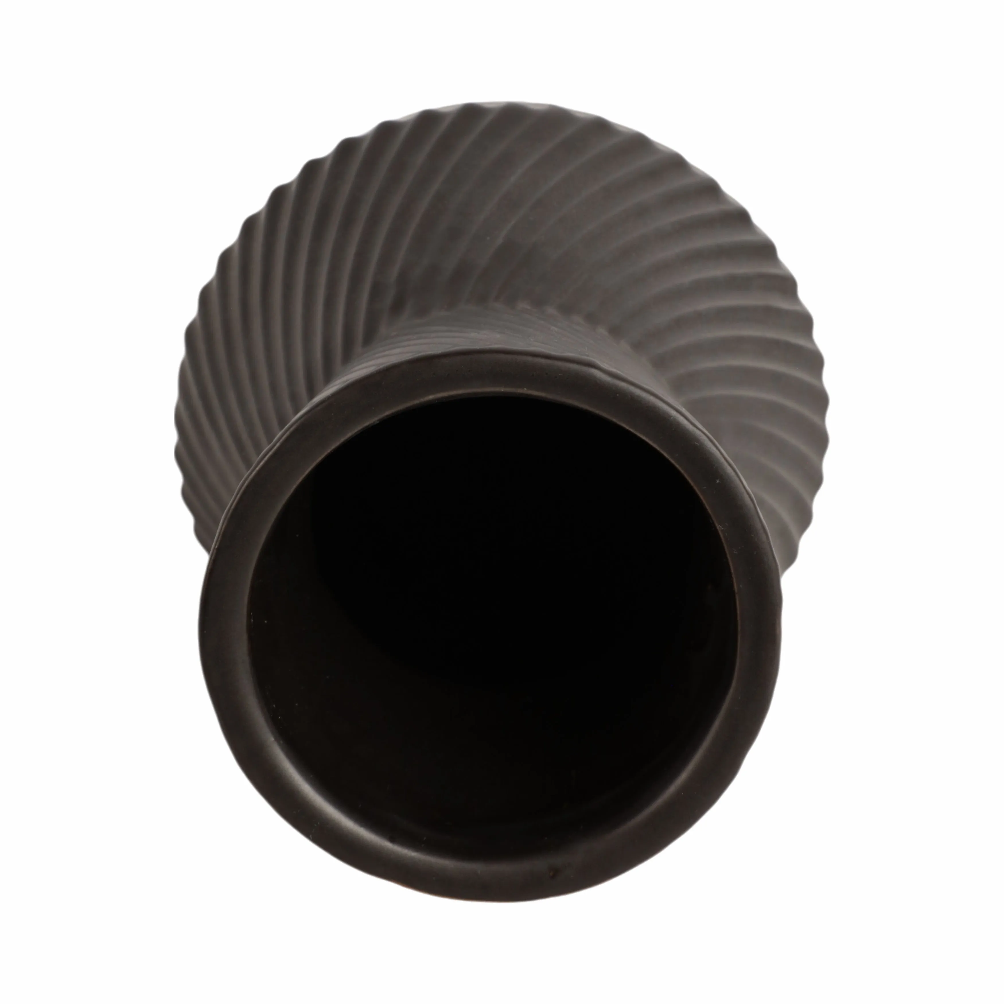 11" Modern Totem Vase, Black