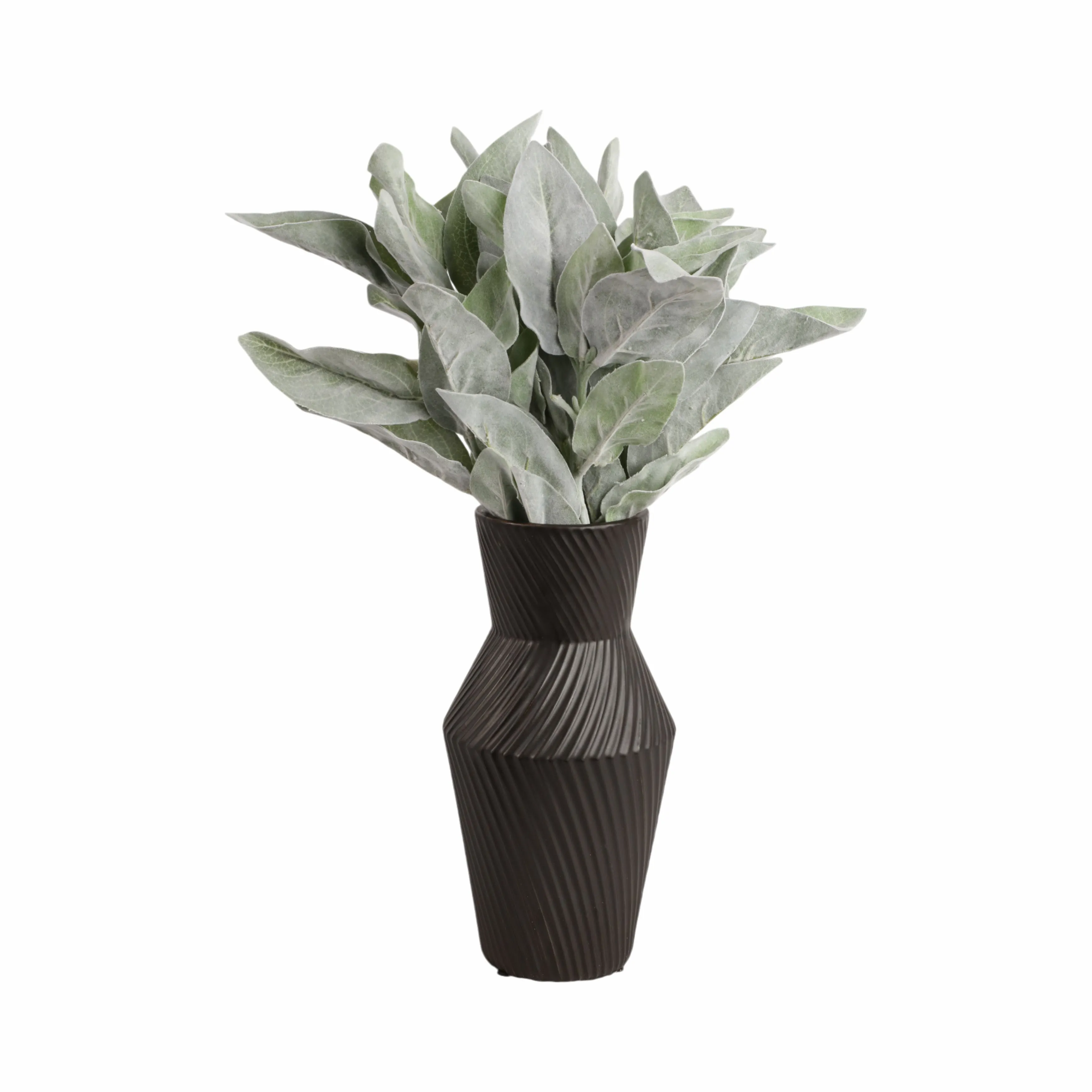 11" Modern Totem Vase, Black