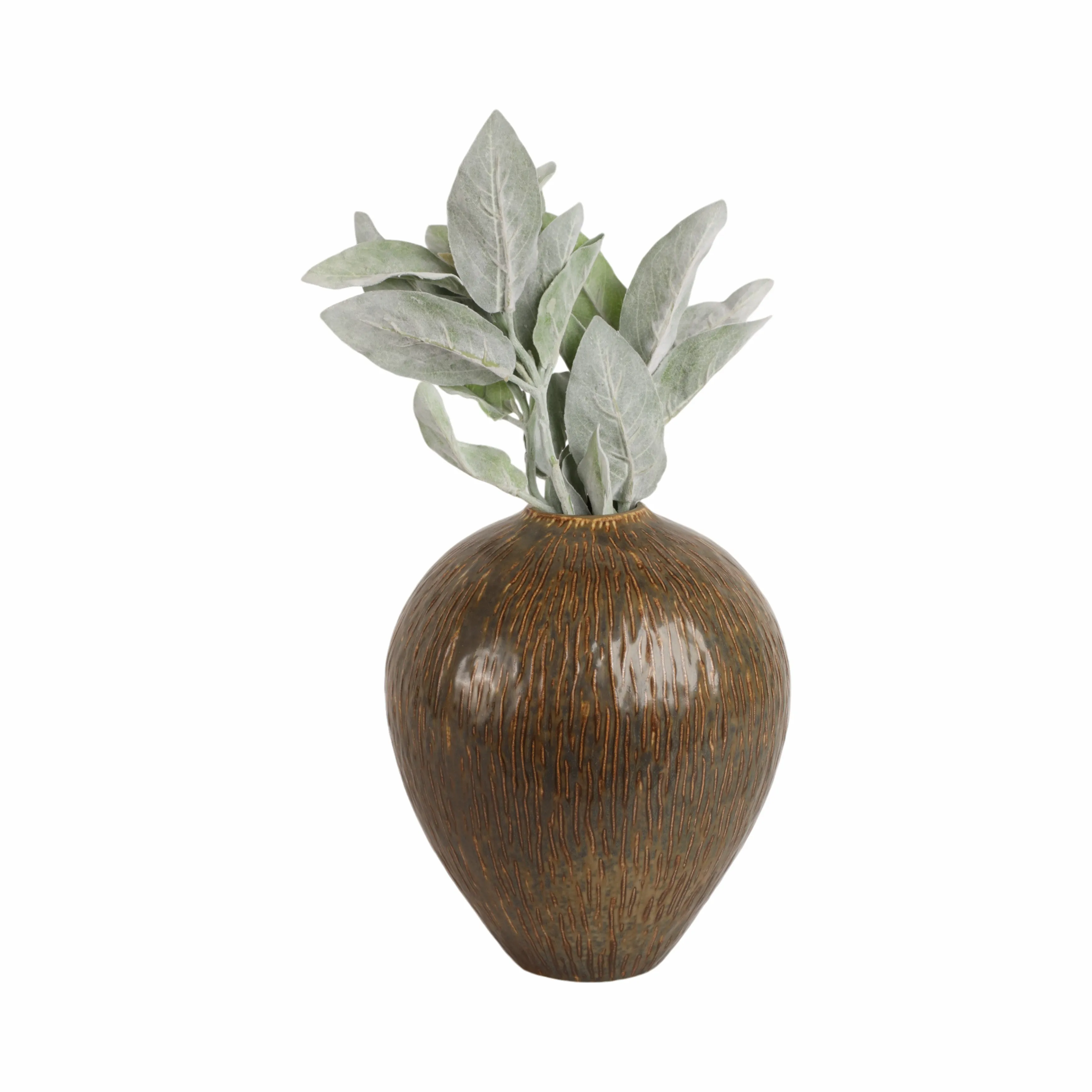 11" PROCIDA SMALL VASE, BROWN