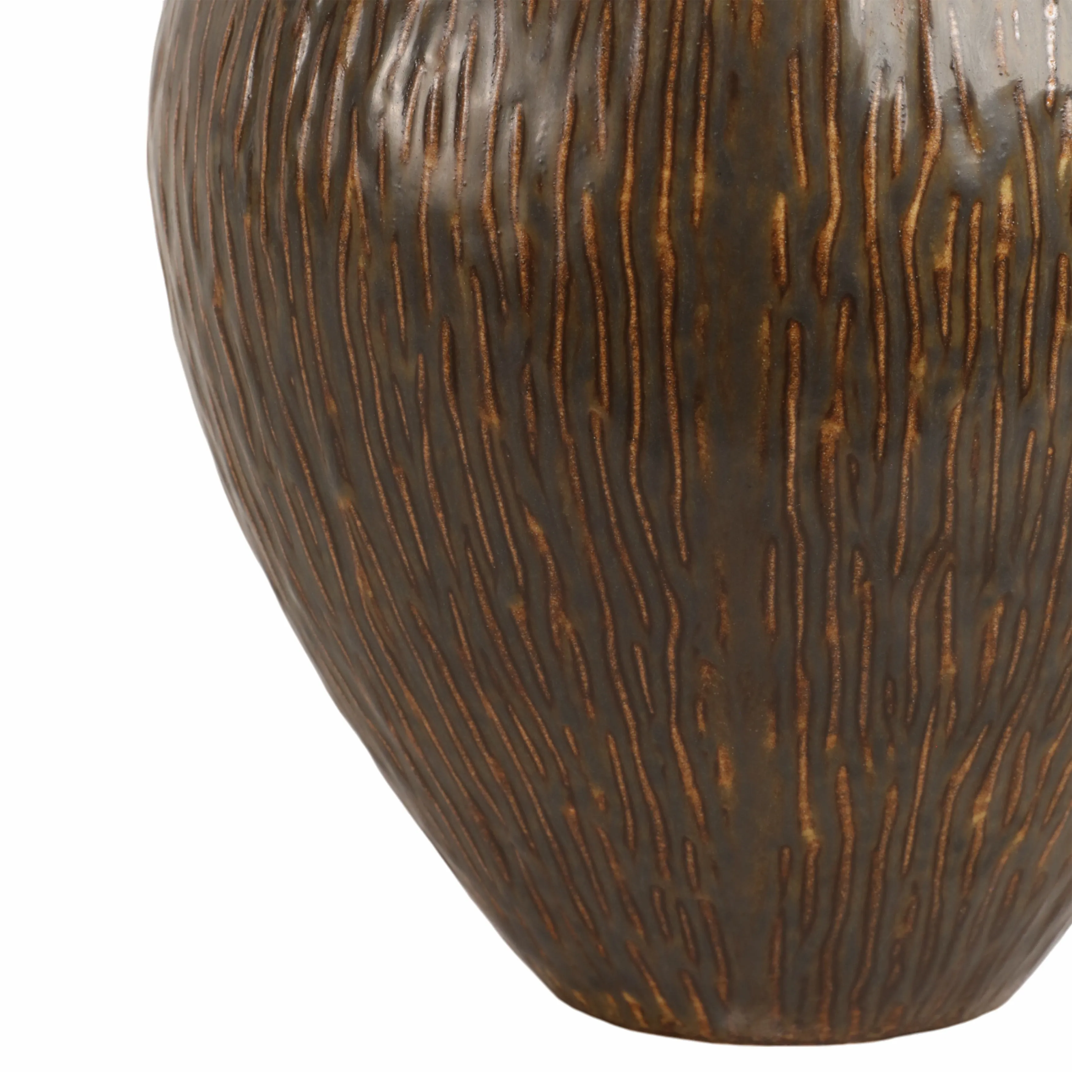 11" PROCIDA SMALL VASE, BROWN