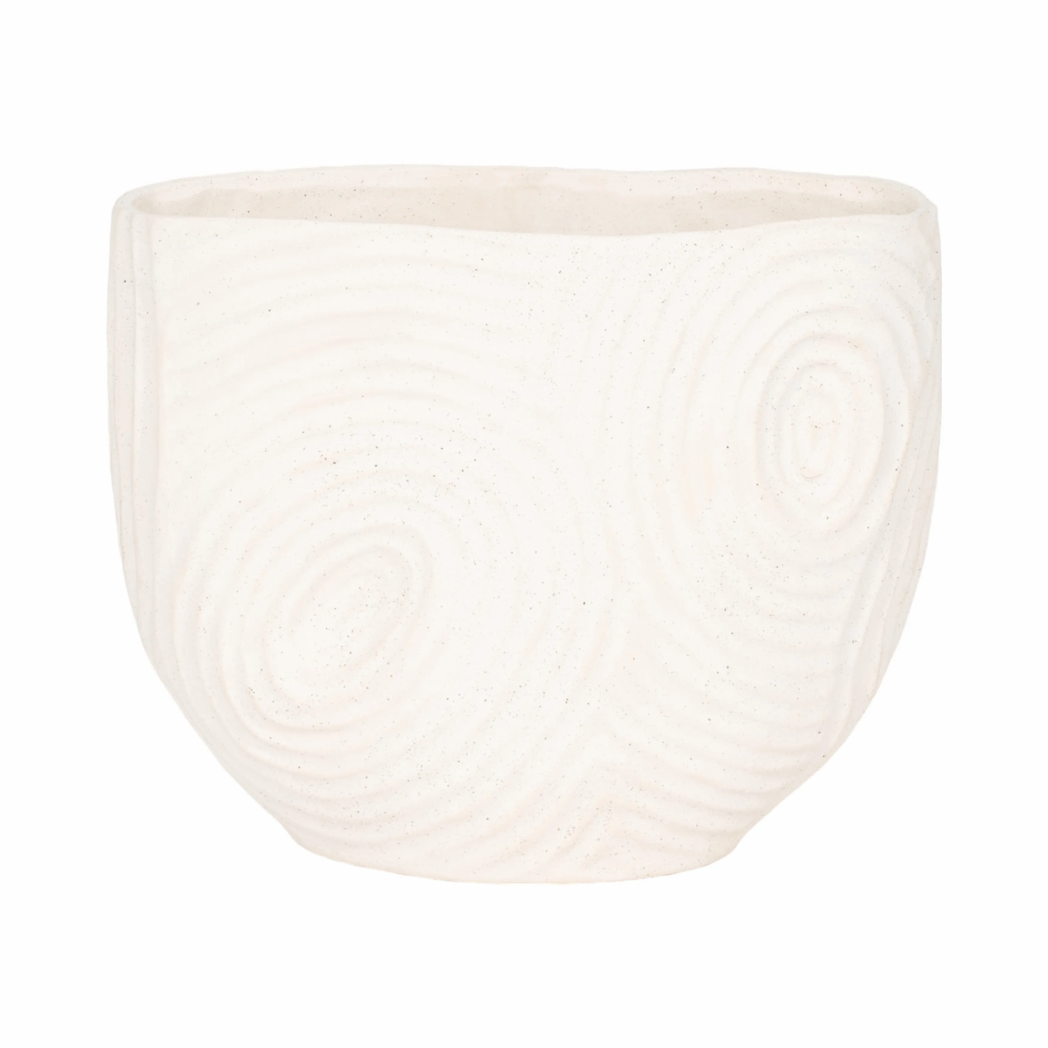 11" SUMATRA SMALL VASE, IVORY/BEIGE