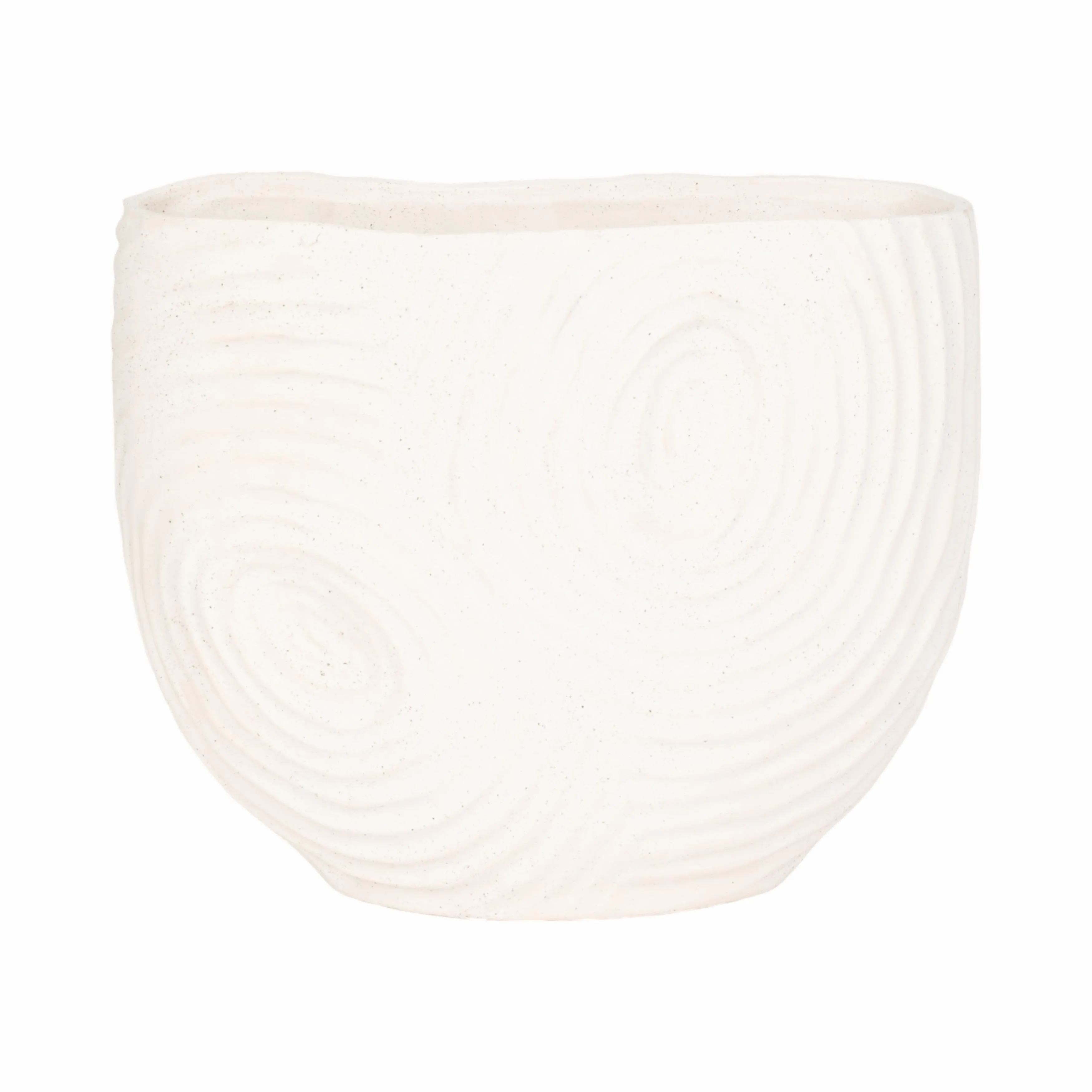 11" SUMATRA SMALL VASE, IVORY/BEIGE