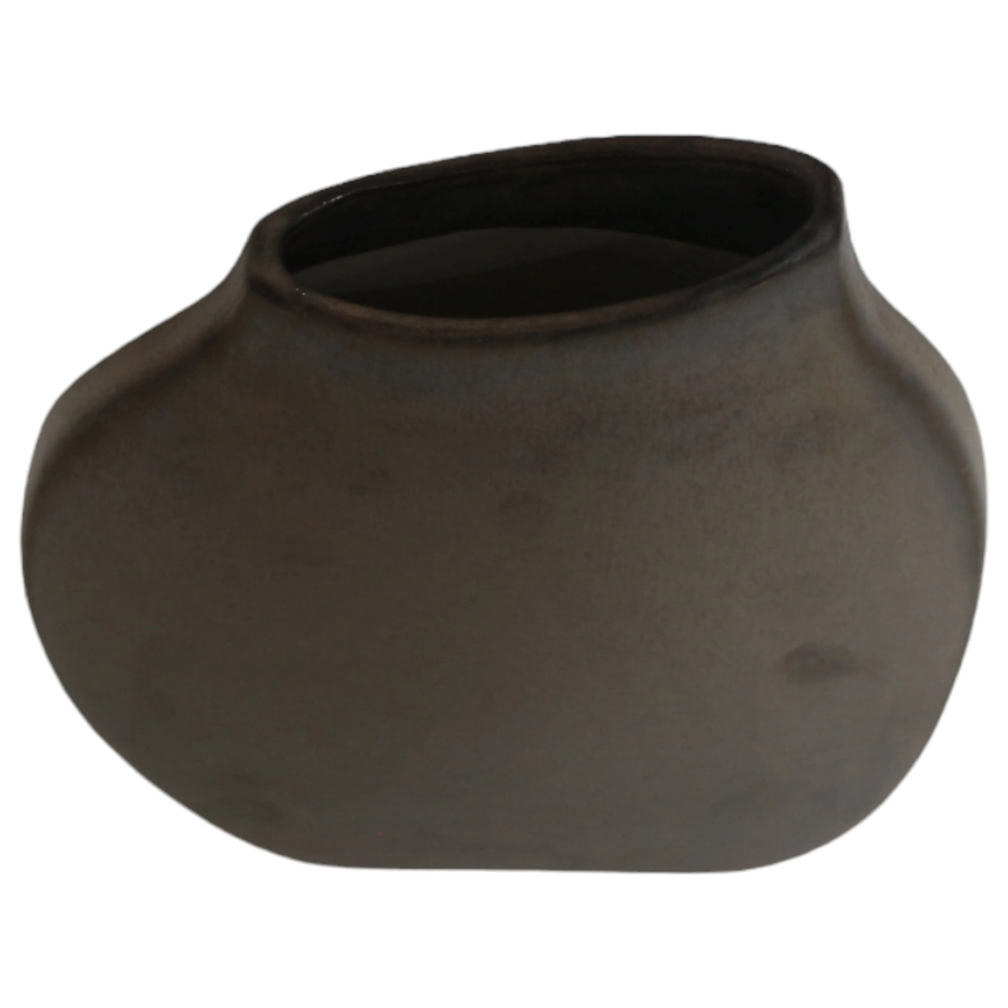 12" Carroll Small Bronze Cer Vase