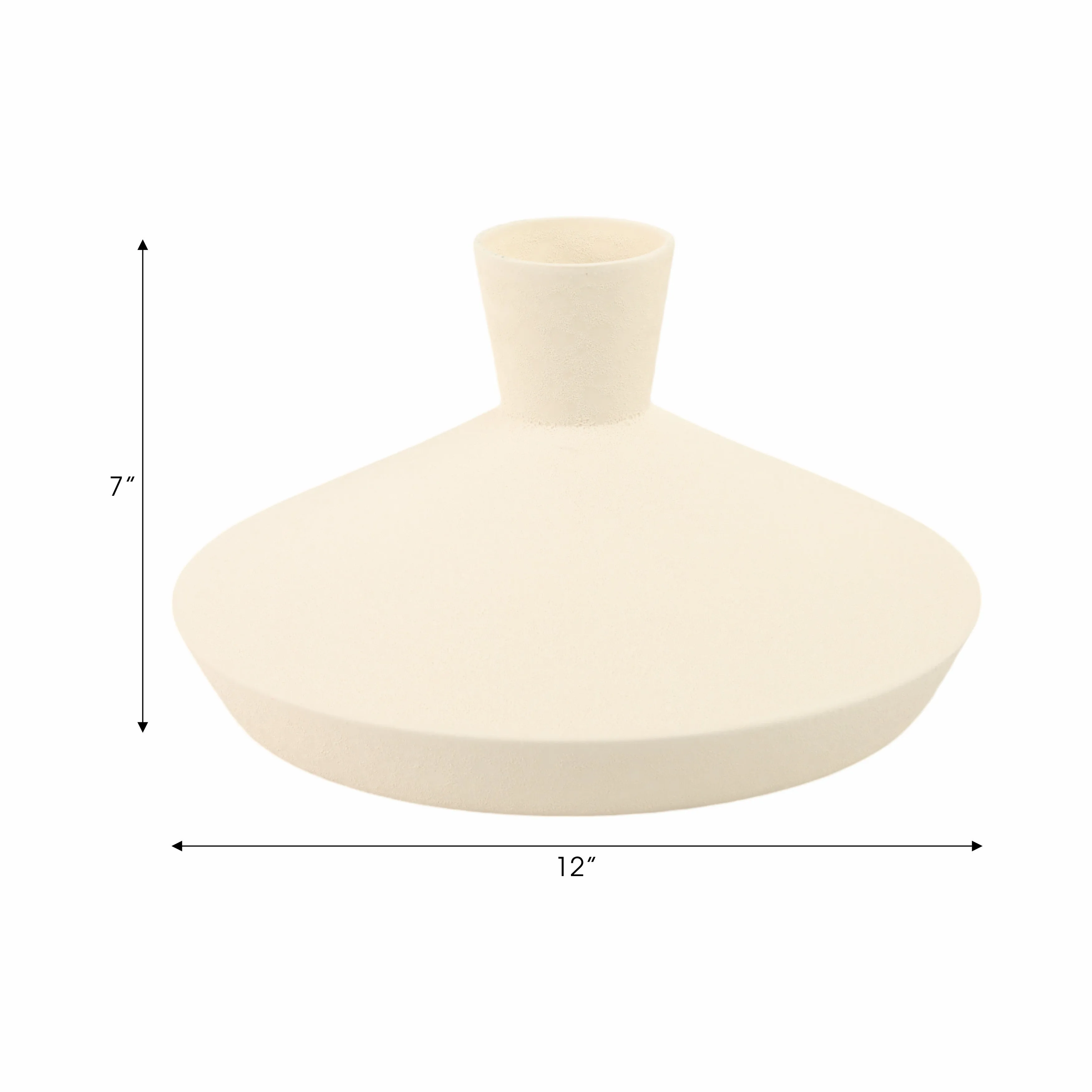 12" Evora Short And Wide Portugal Vase