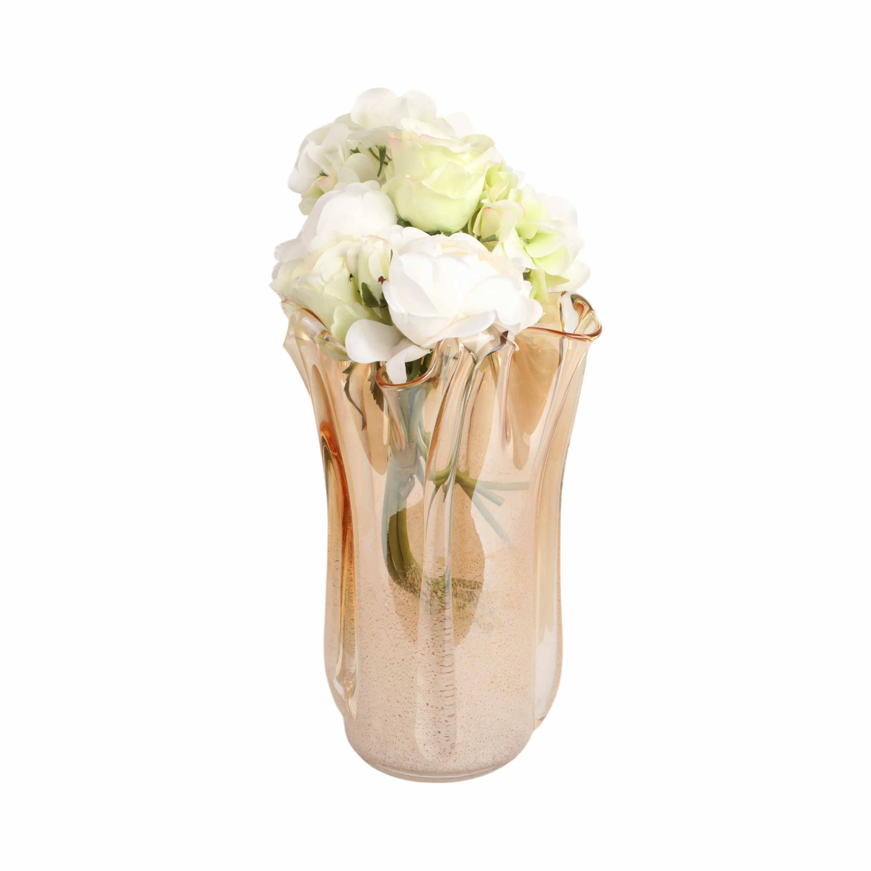 13" Bartoli Large Artisan Blown Glass  Vase