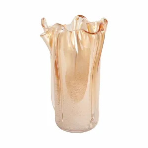 13" Bartoli Large Artisan Blown Glass  Vase