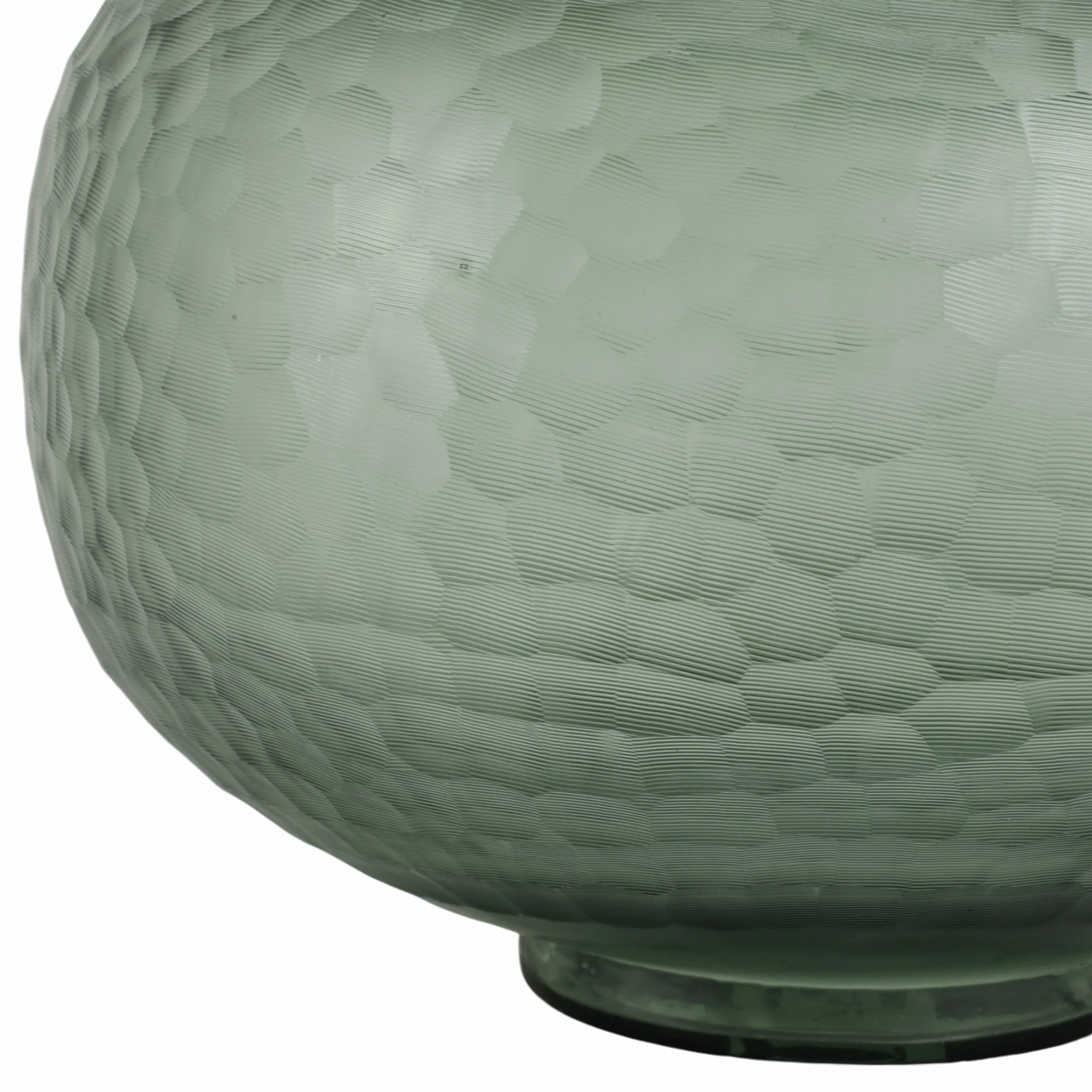 13" Bastia Small Green Glass Vase