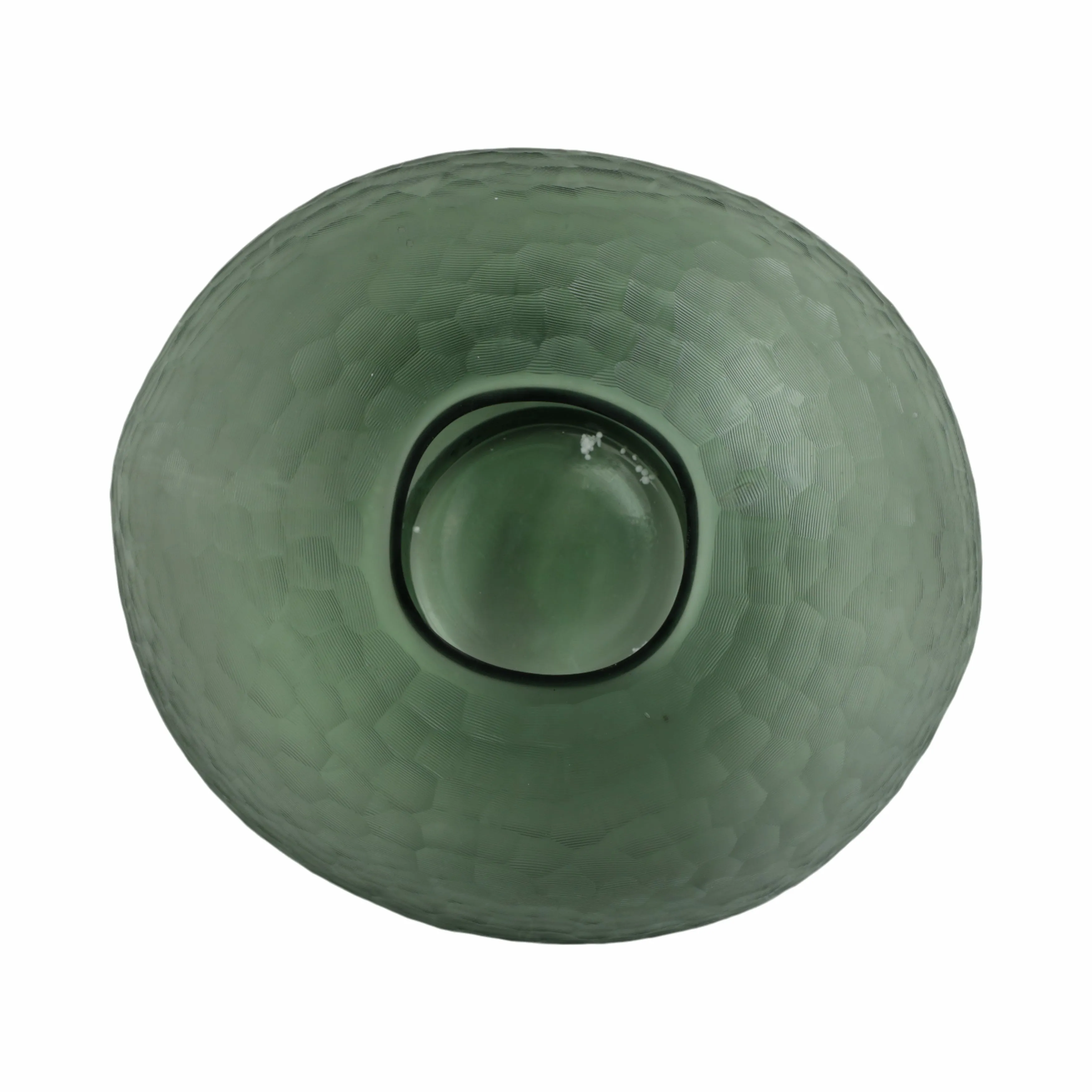 13" Bastia Small Green Glass Vase