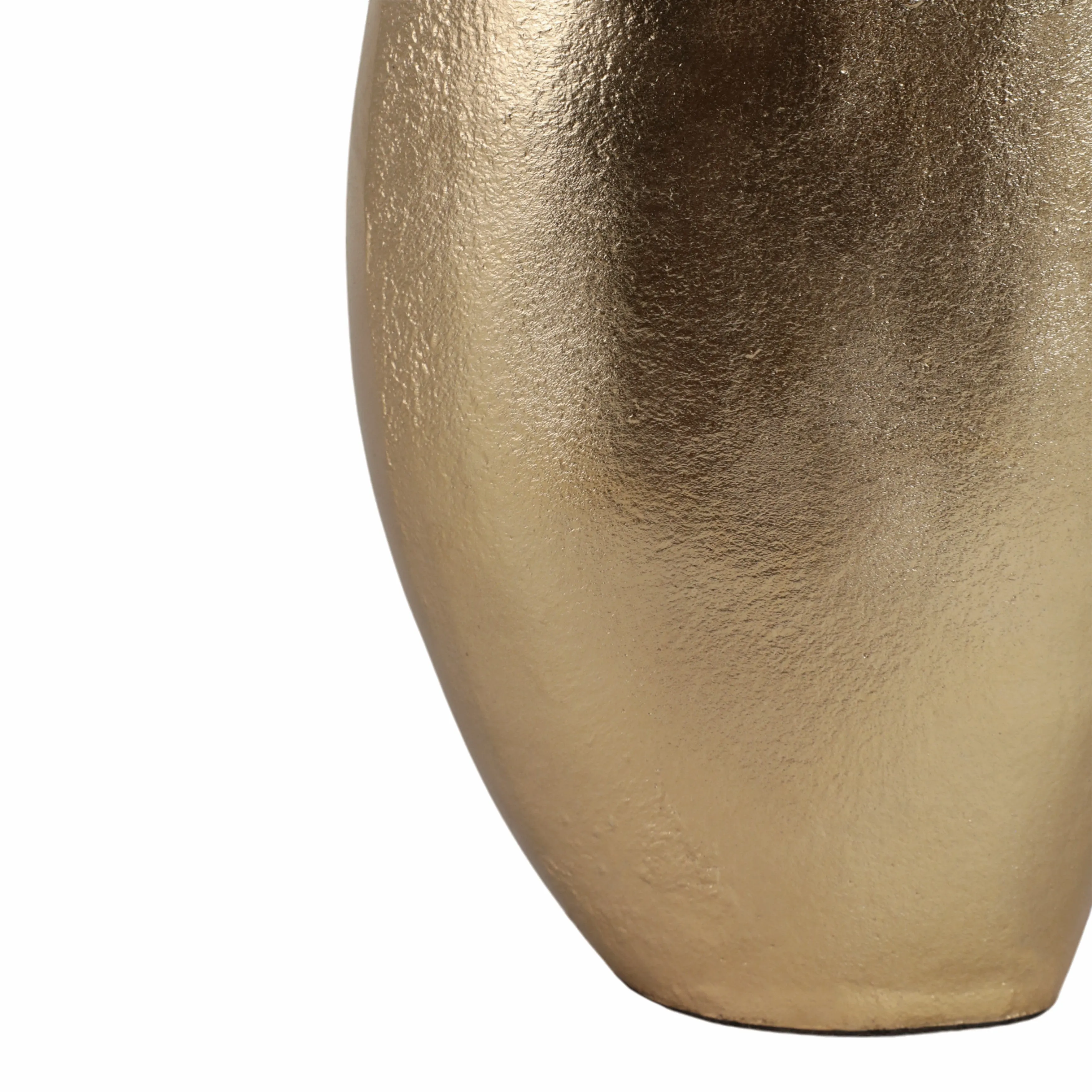 13" Cohen Champagne Shell Shaped Metal Vase