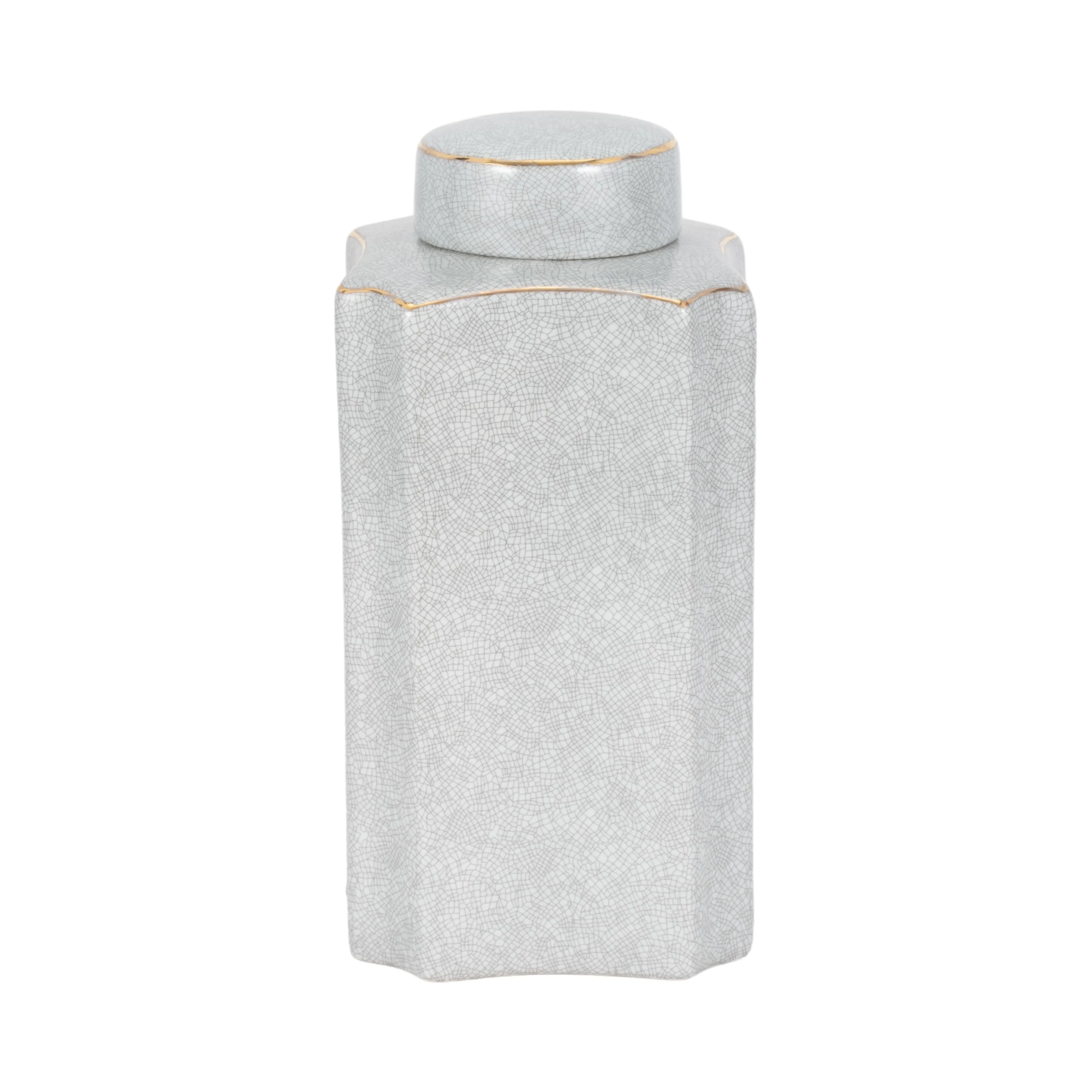 13" MADURA SMALL CONTAINER WITH LID, SAGE