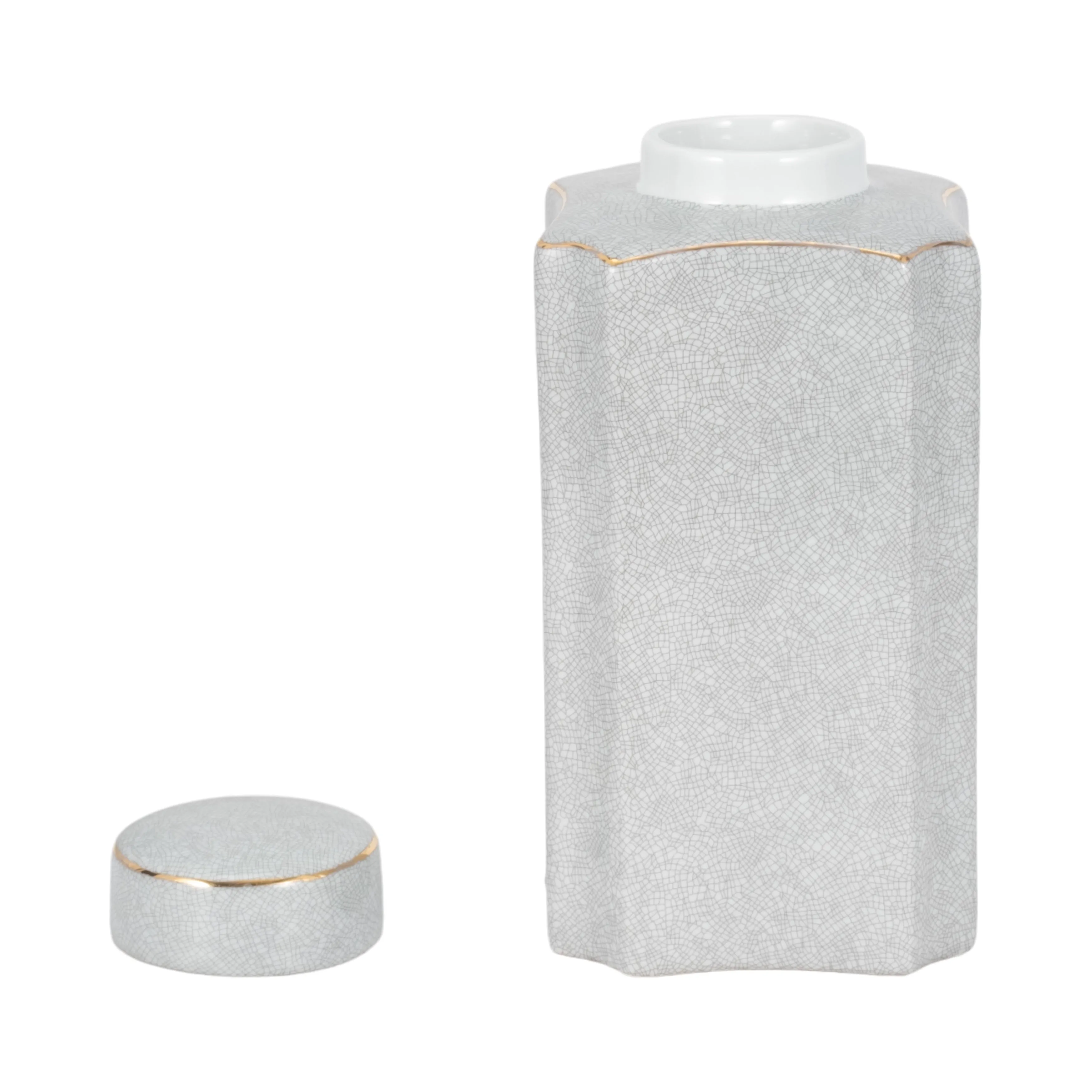 13" MADURA SMALL CONTAINER WITH LID, SAGE