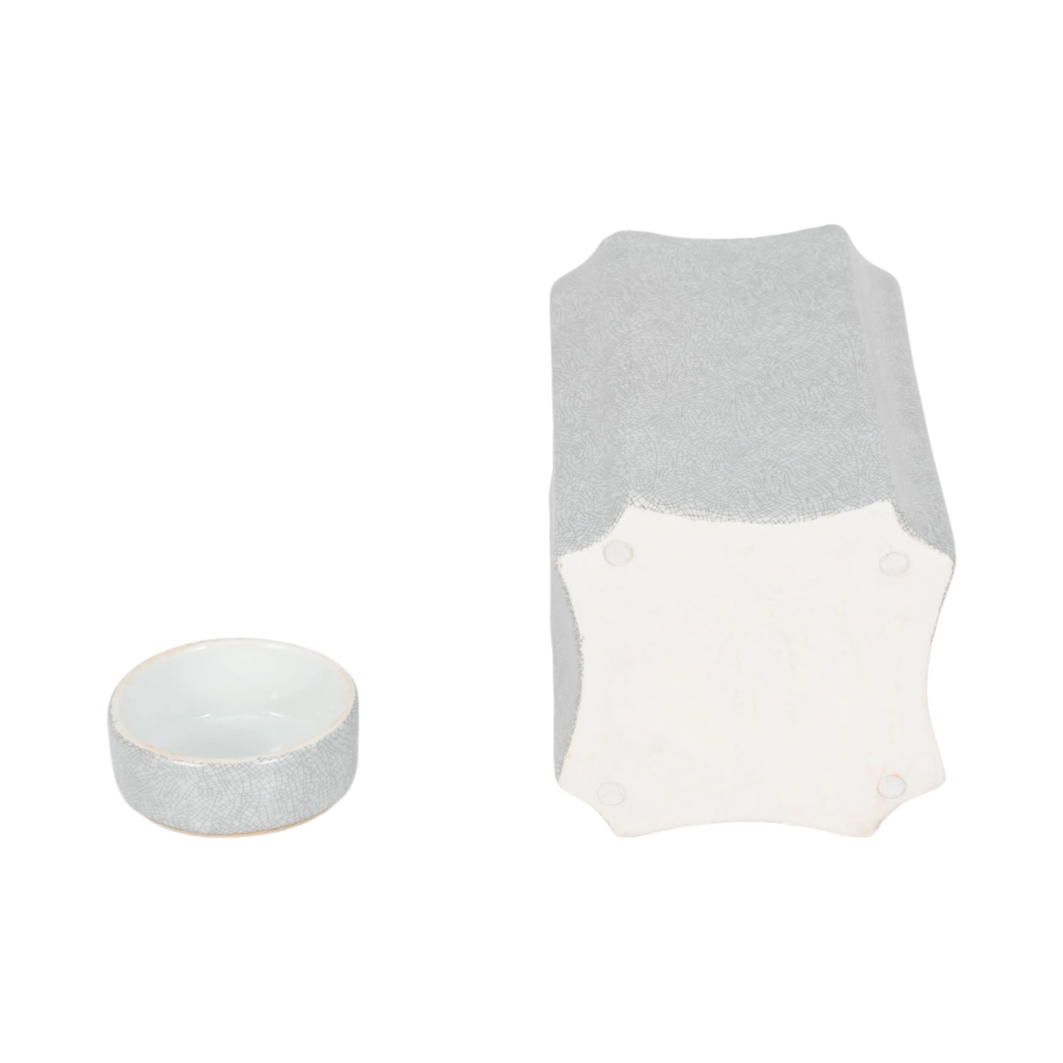 13" MADURA SMALL CONTAINER WITH LID, SAGE