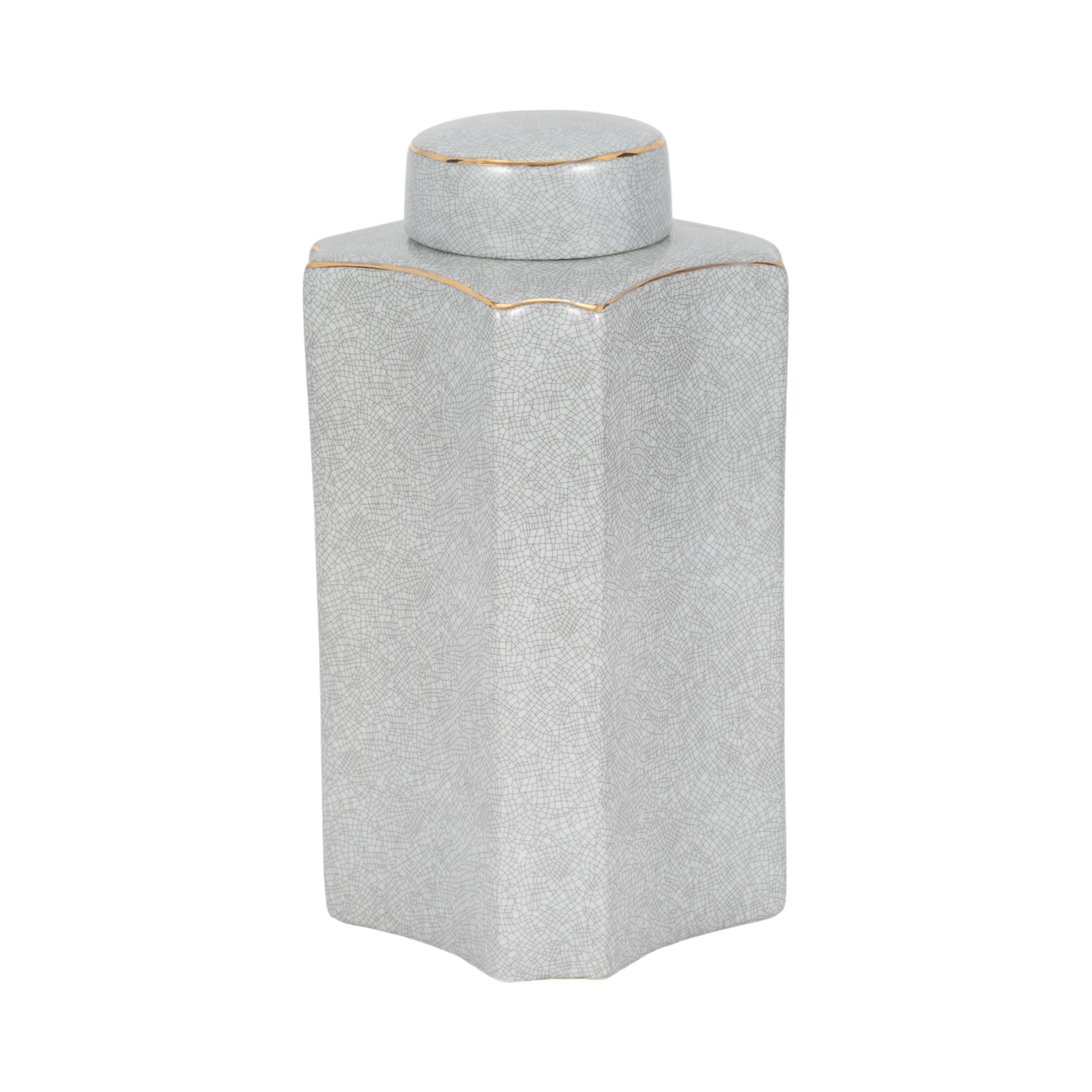 13" MADURA SMALL CONTAINER WITH LID, SAGE