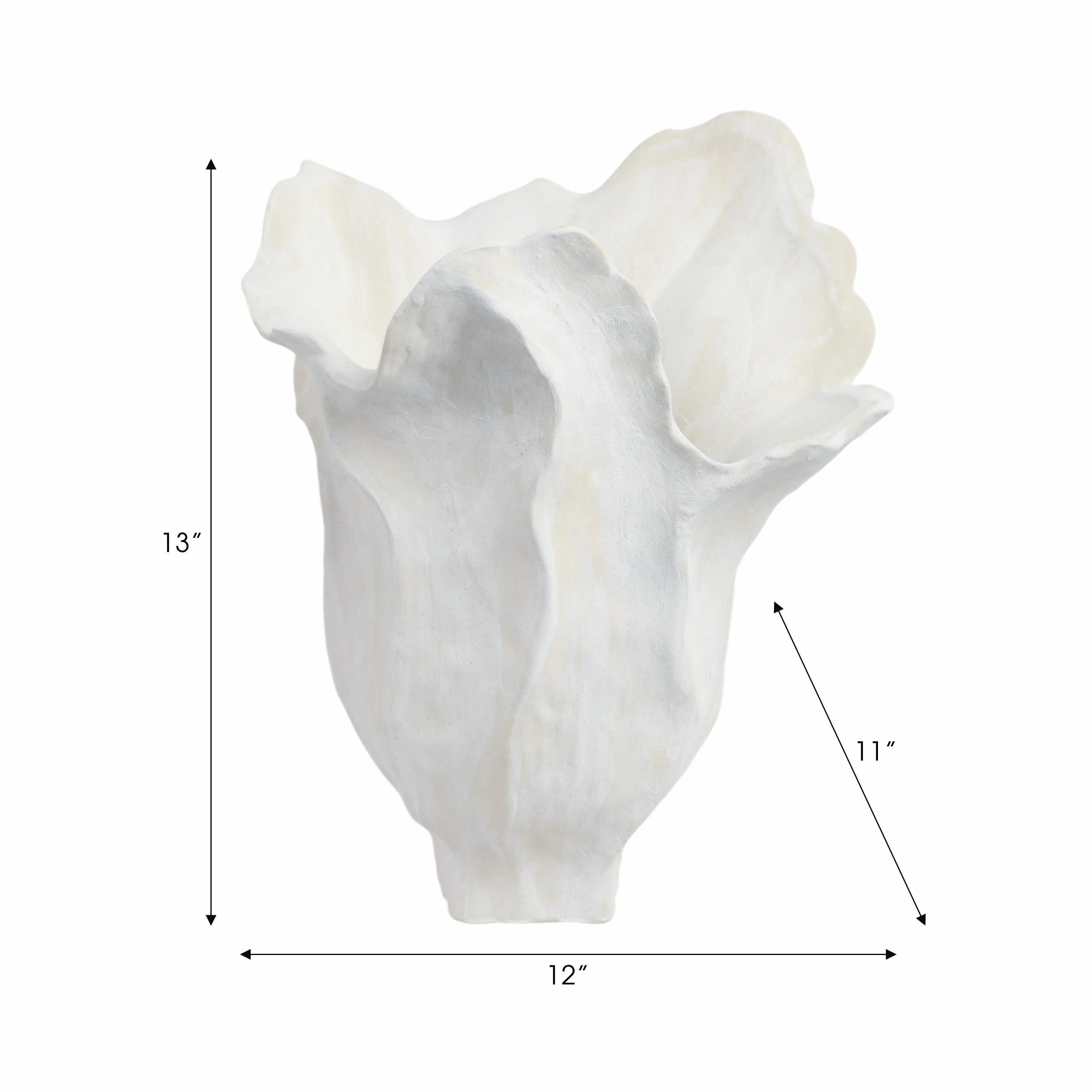 13" Spadena Small Porcelain Vase, Ivory