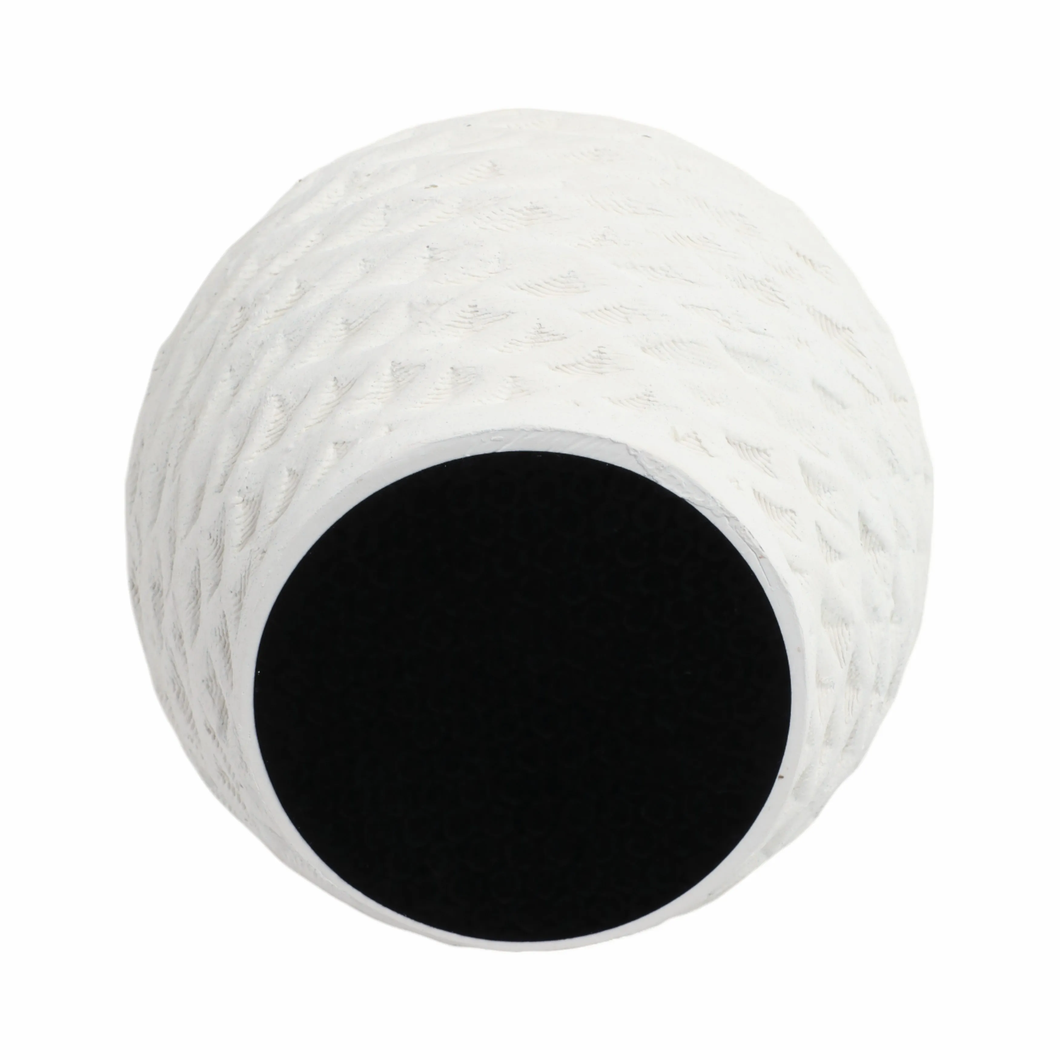 13"talland Small 3d Printed Porcelain Vase, Ivory