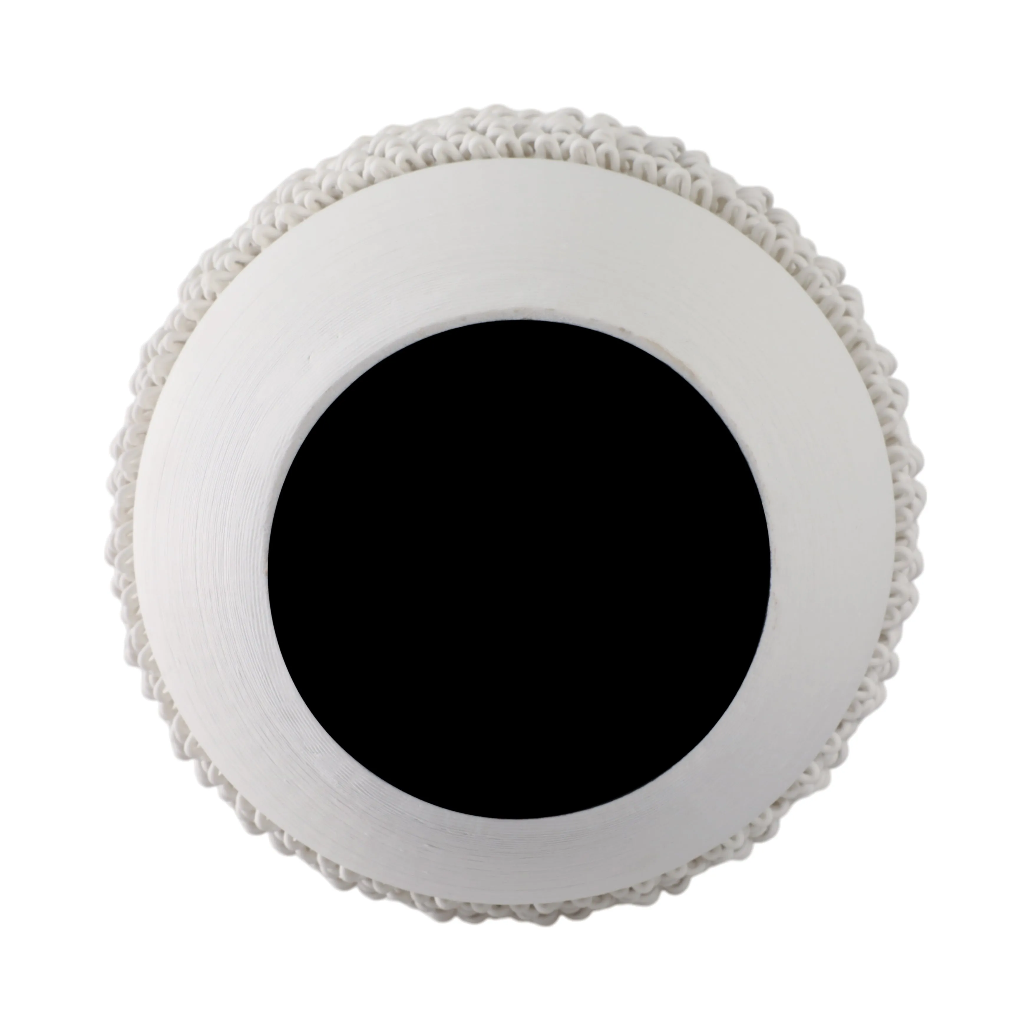 14" Arroyo Medium 3d Printed Porcelain Vase, Ivory