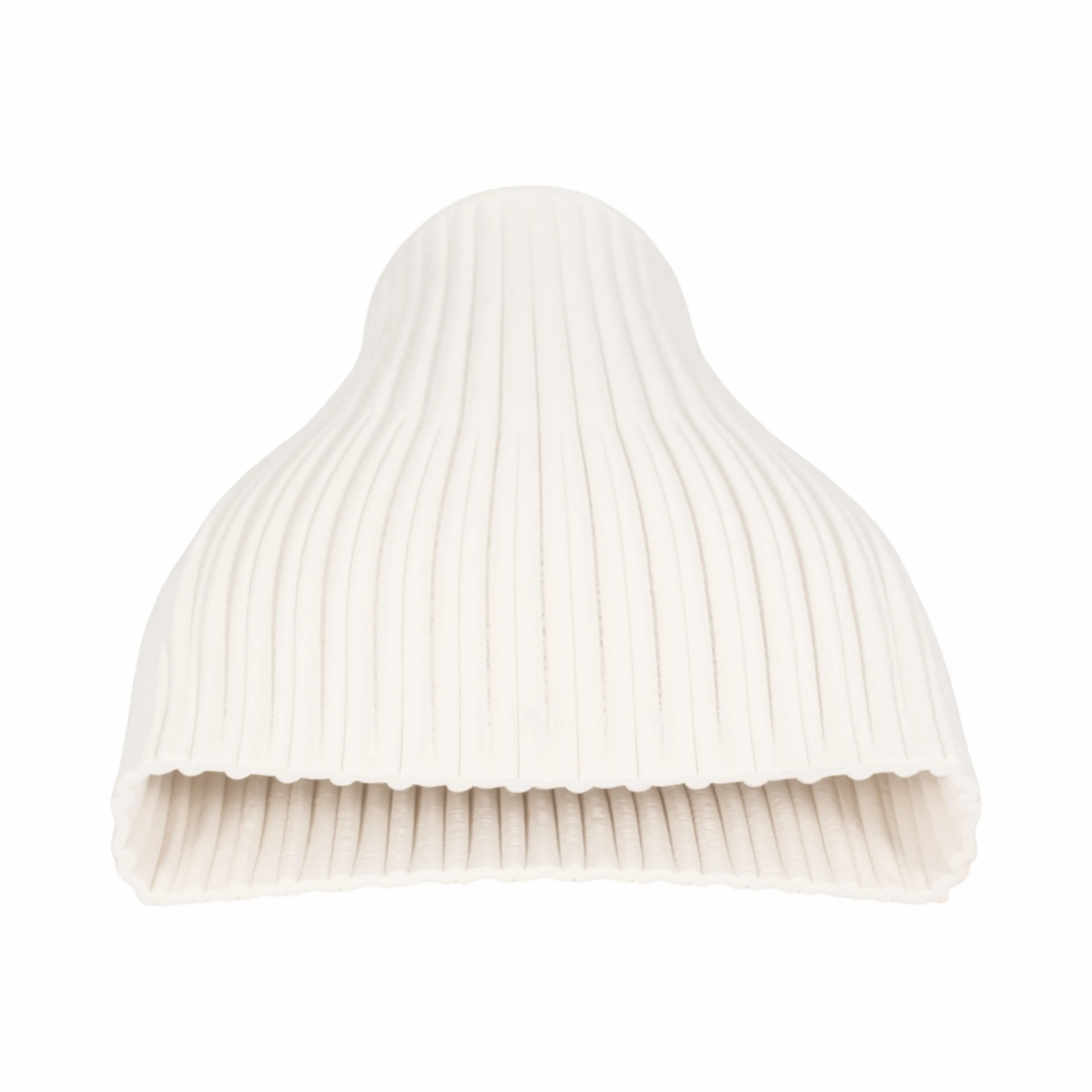 14" BELLO 3D PRINTED VASE, IVORY/BEIGE