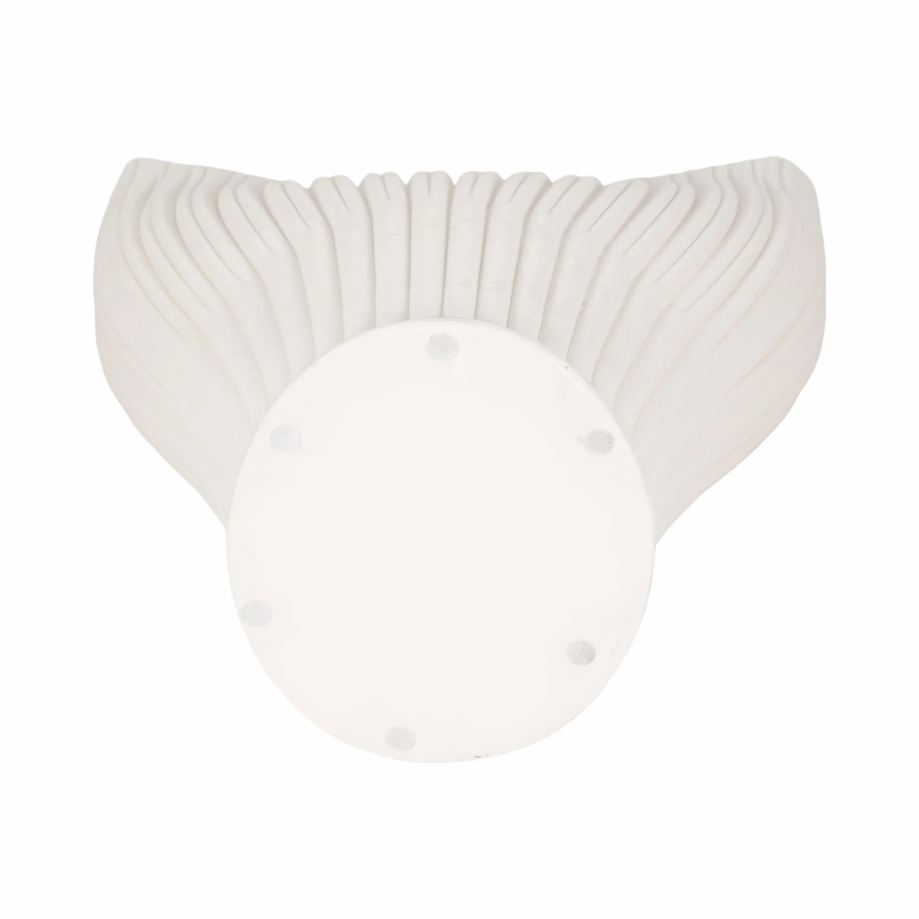 14" BELLO 3D PRINTED VASE, IVORY/BEIGE