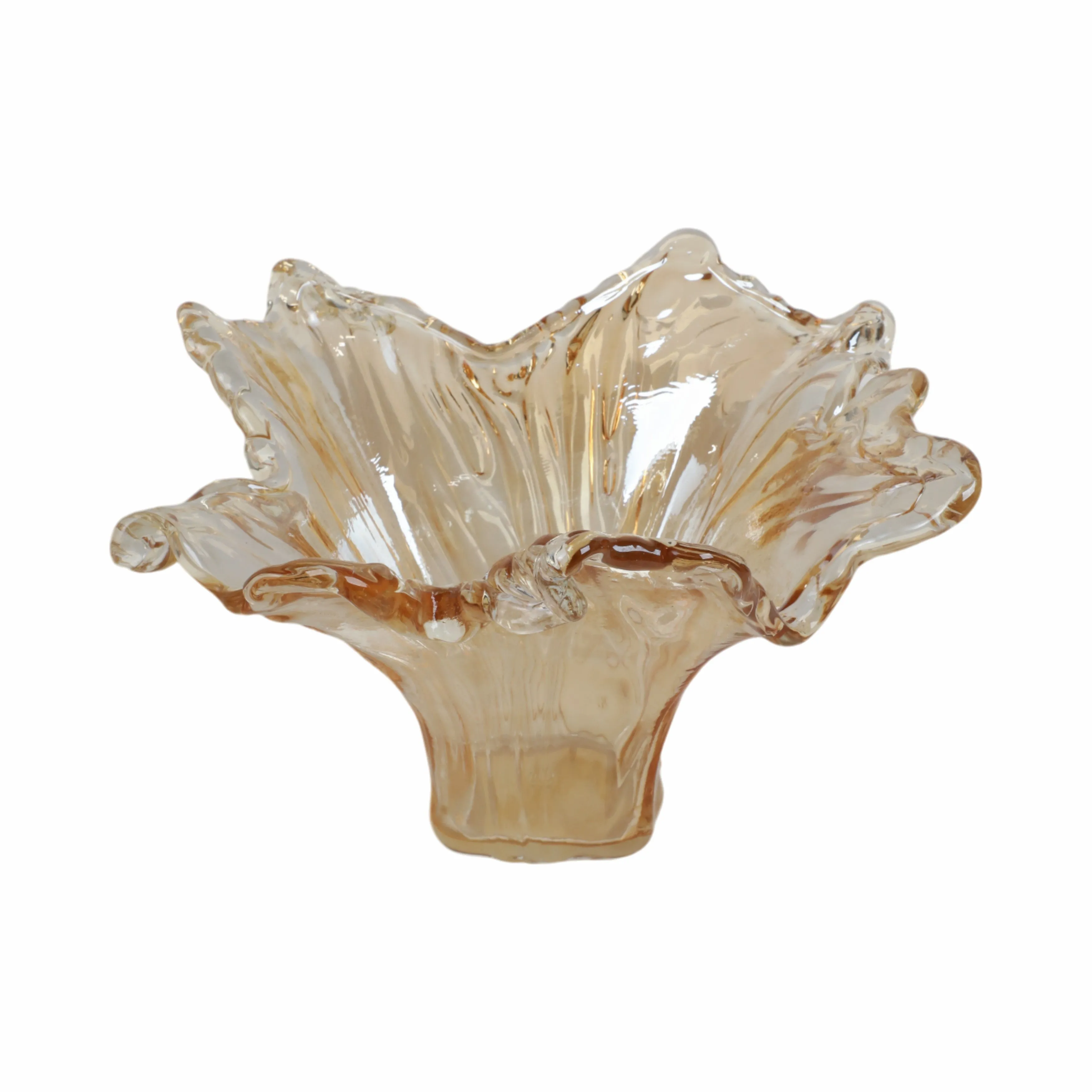 14" Fontana Short Italian Art Glass Vase