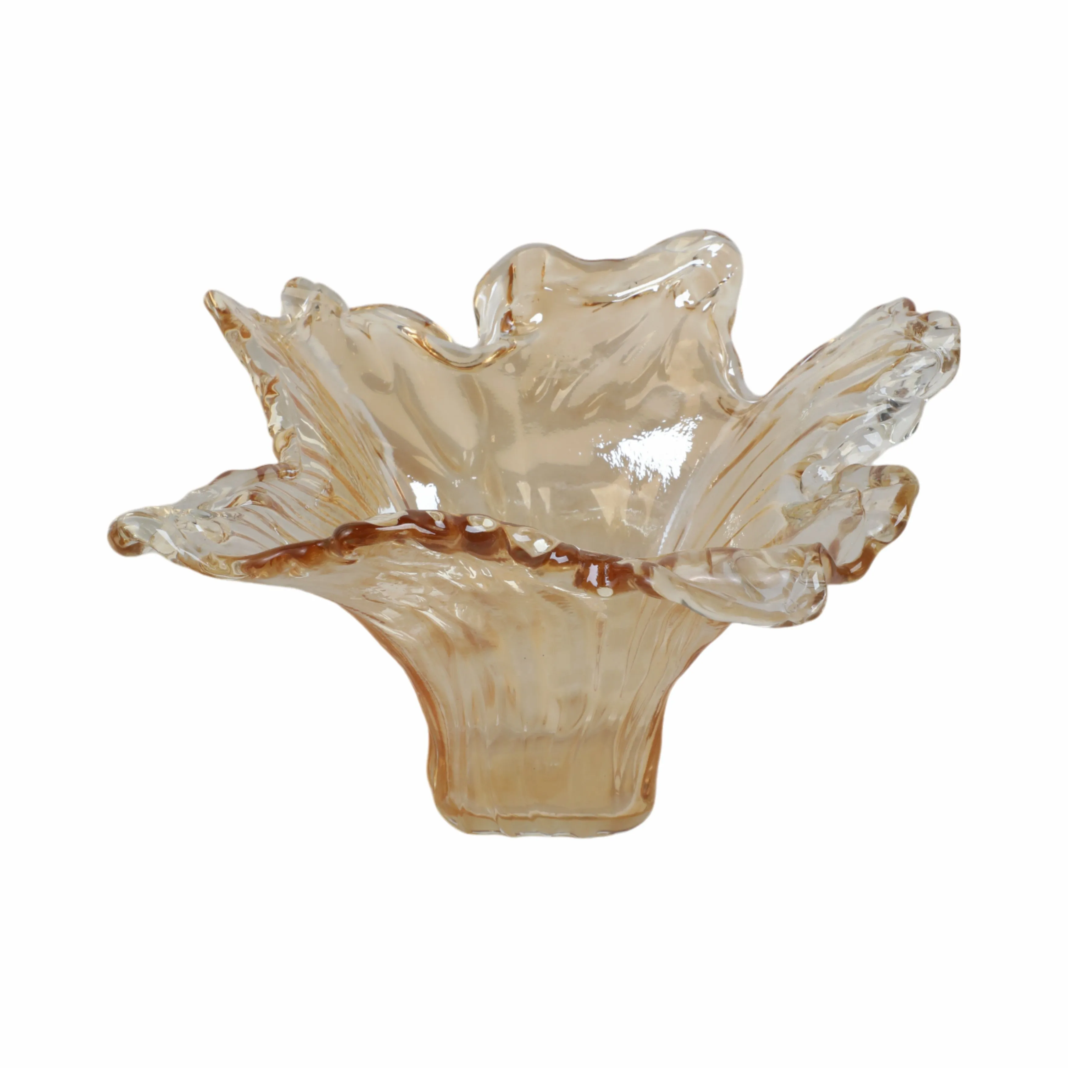 14" Fontana Short Italian Art Glass Vase