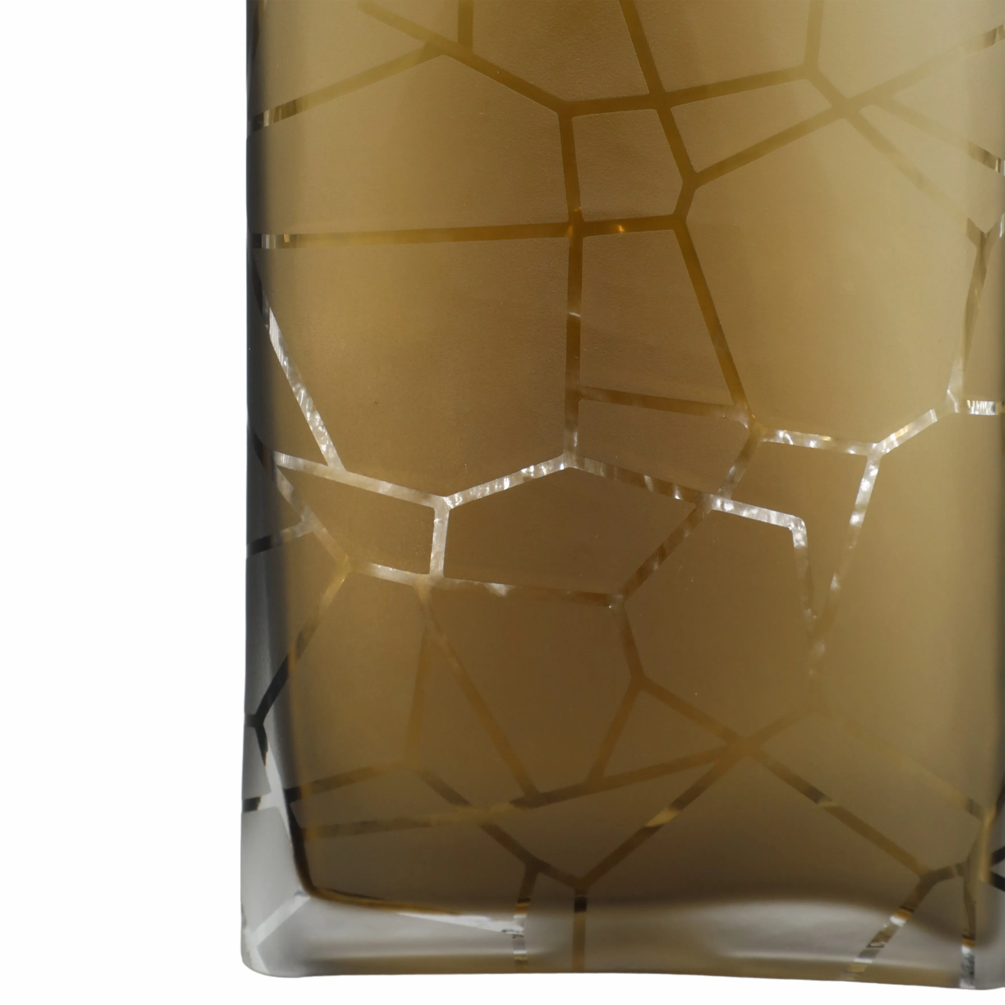14" Kabir Large Brown Glass Vase
