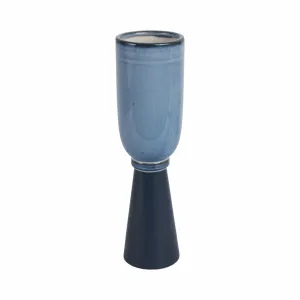 14" Marion Medium Blue Vase