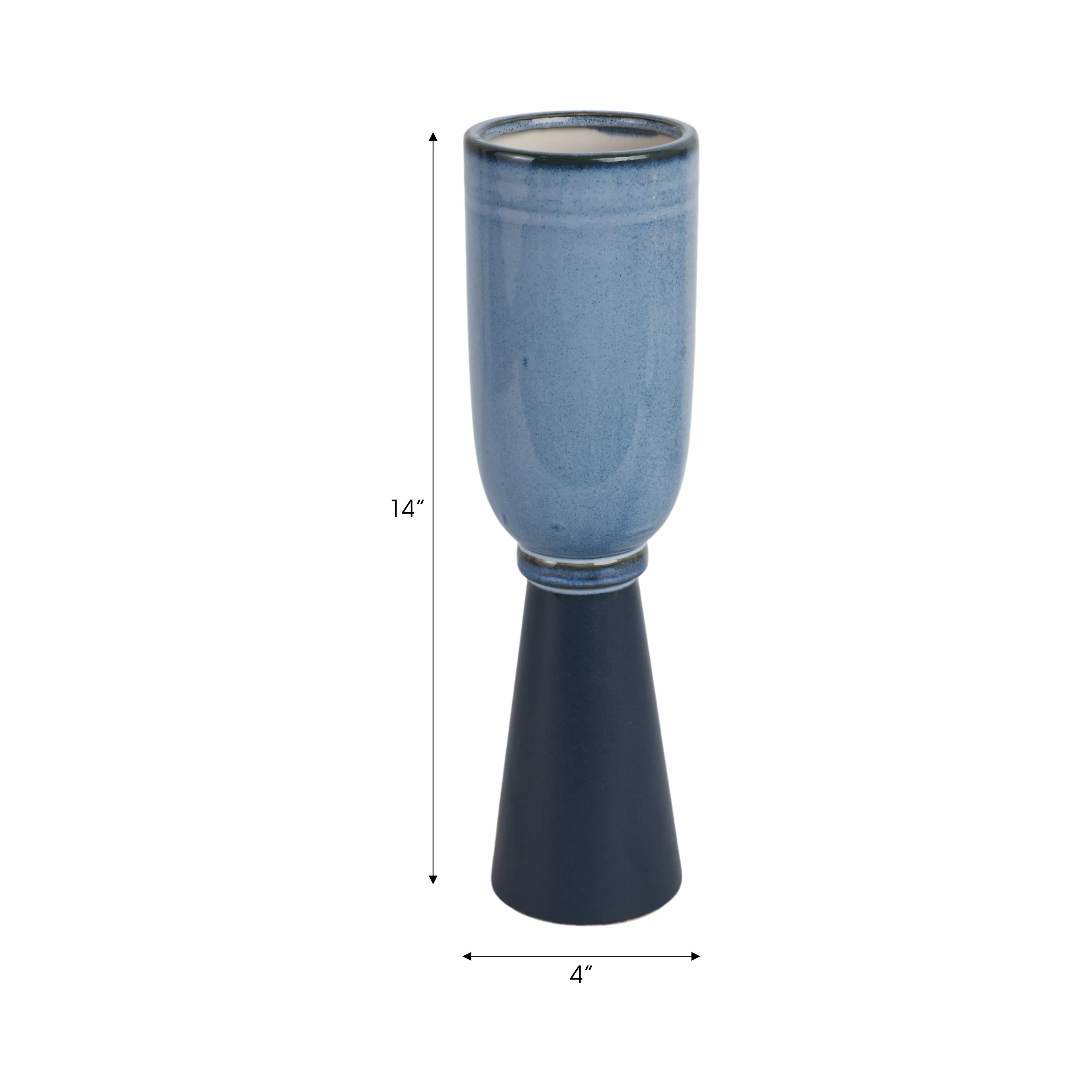 14" Marion Medium Blue Vase