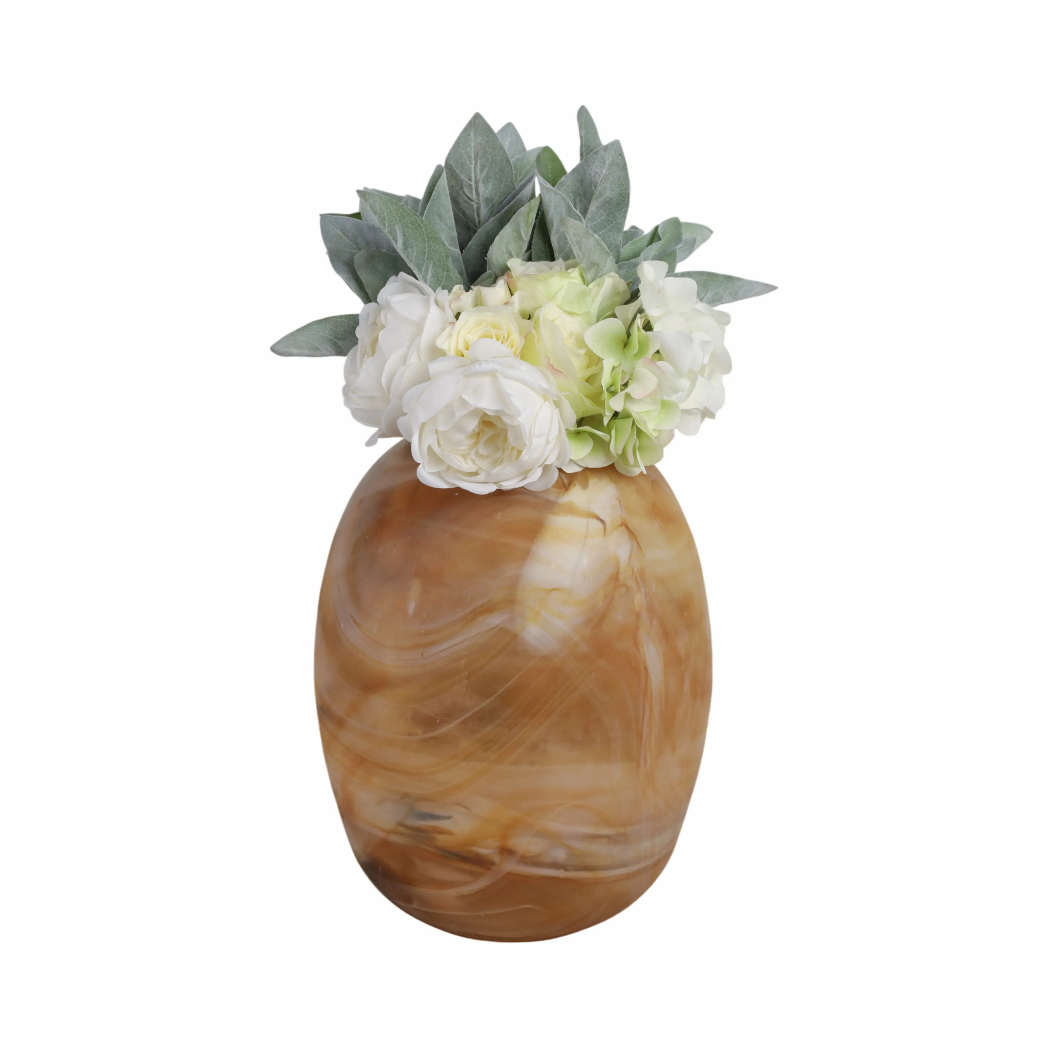 14" Marseille Small Brown Glass Vase