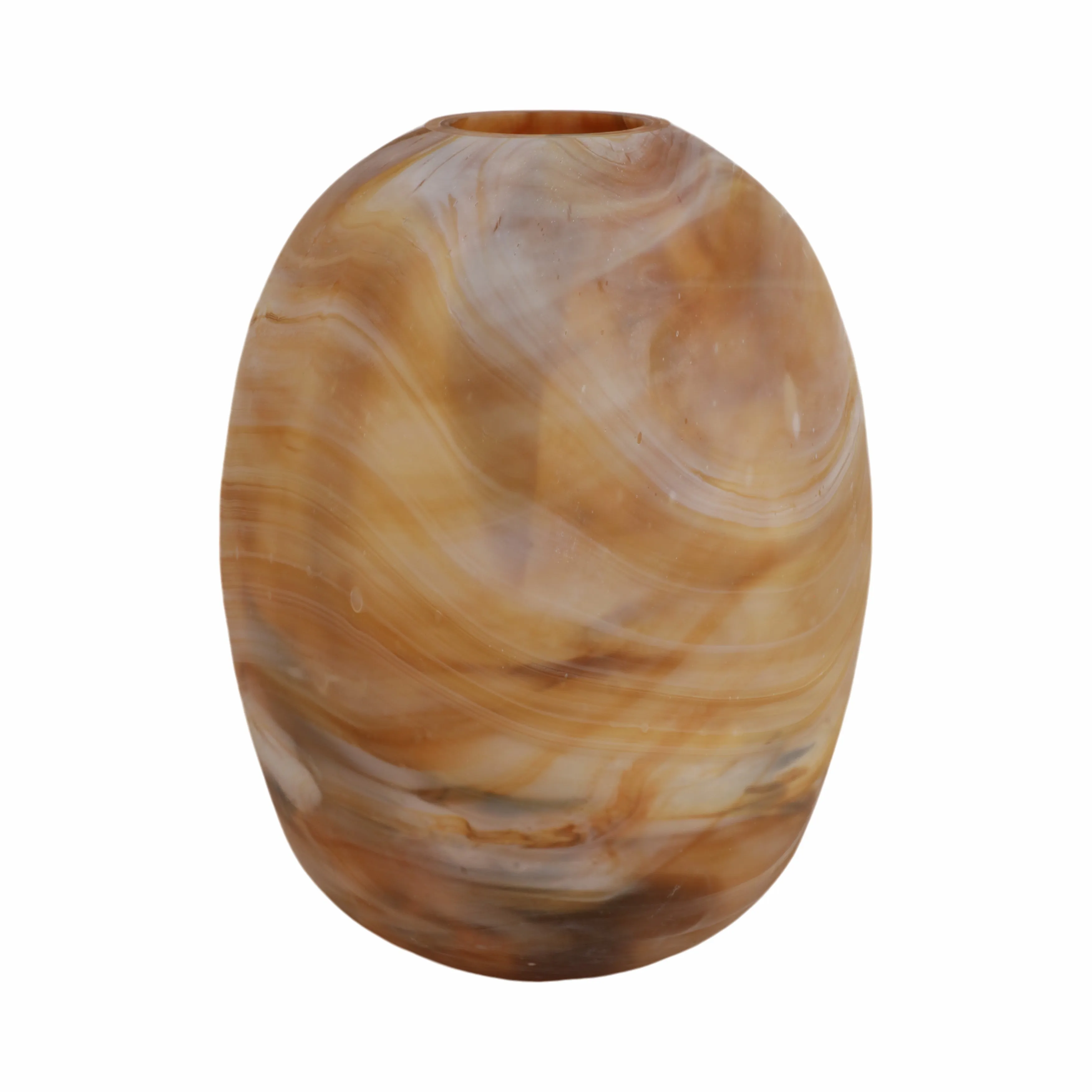 14" Marseille Small Brown Glass Vase