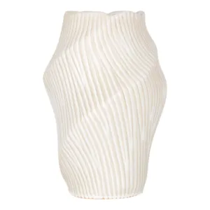 14" TIHANY MEDIUM CREAM  VASE