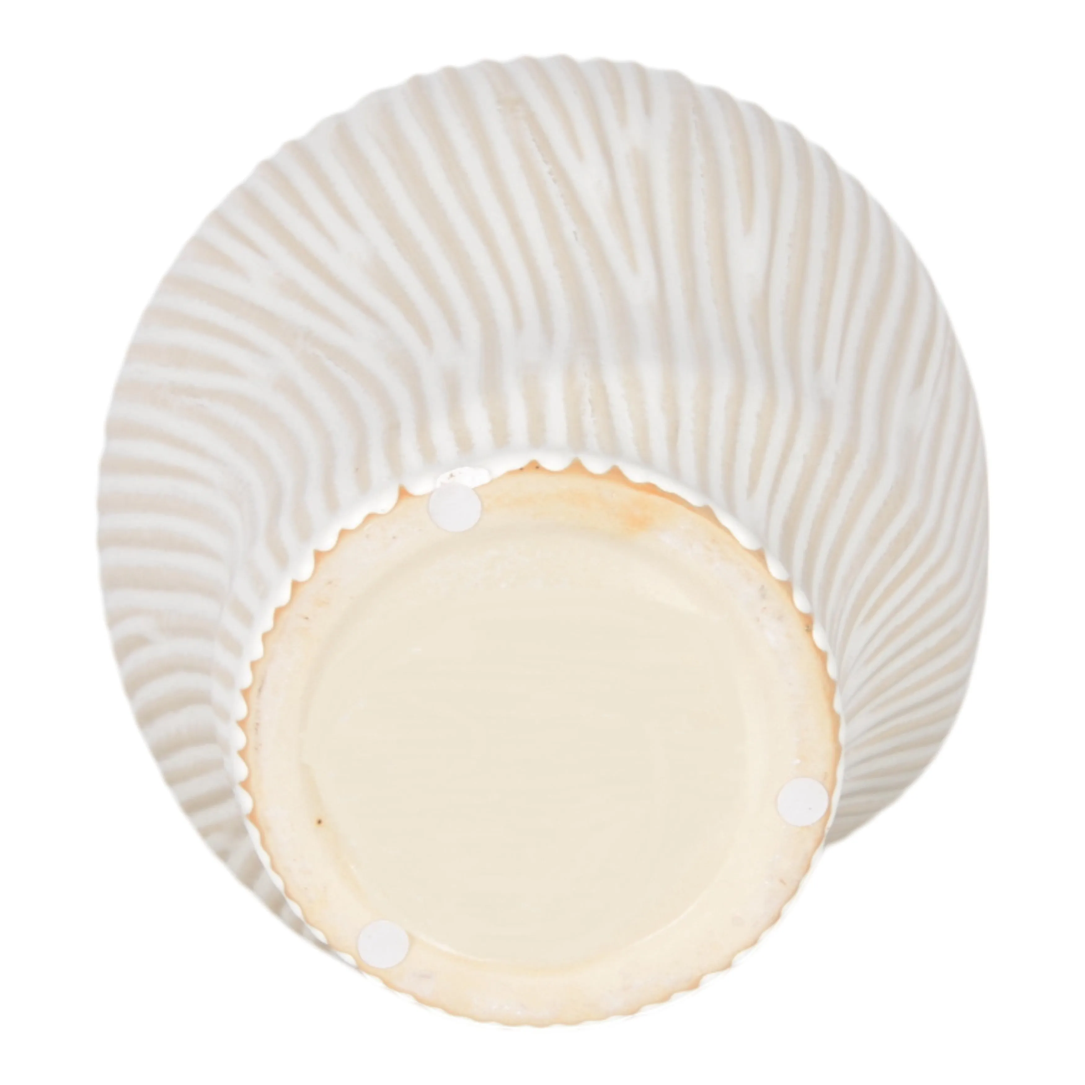 14" TIHANY MEDIUM CREAM  VASE