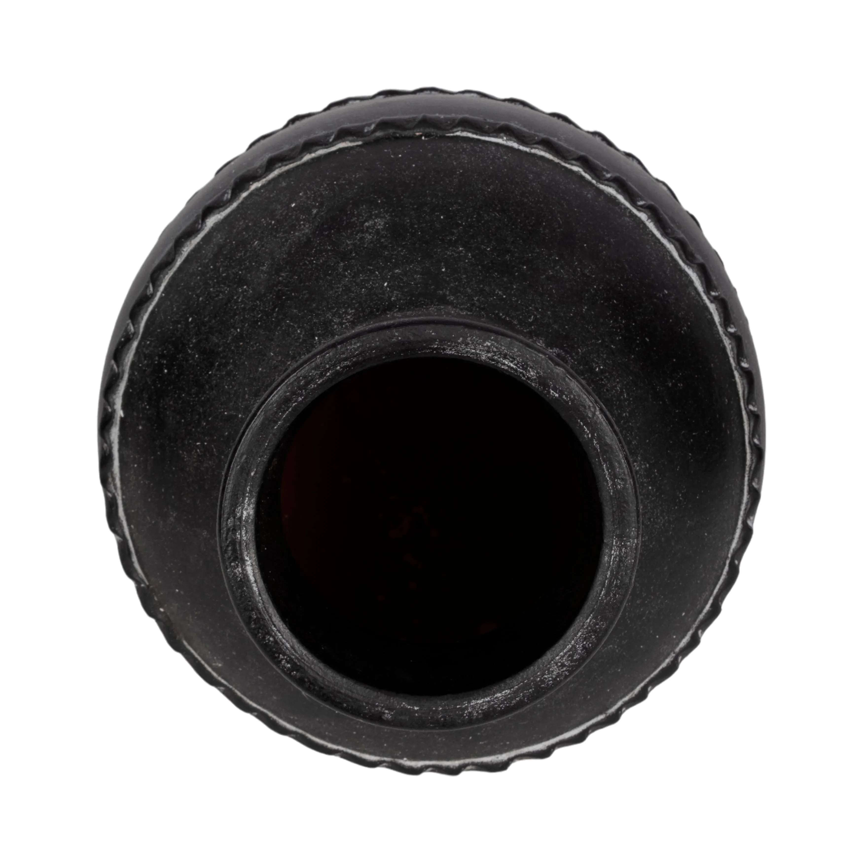 14" Traditional Terracotta Vase, Black