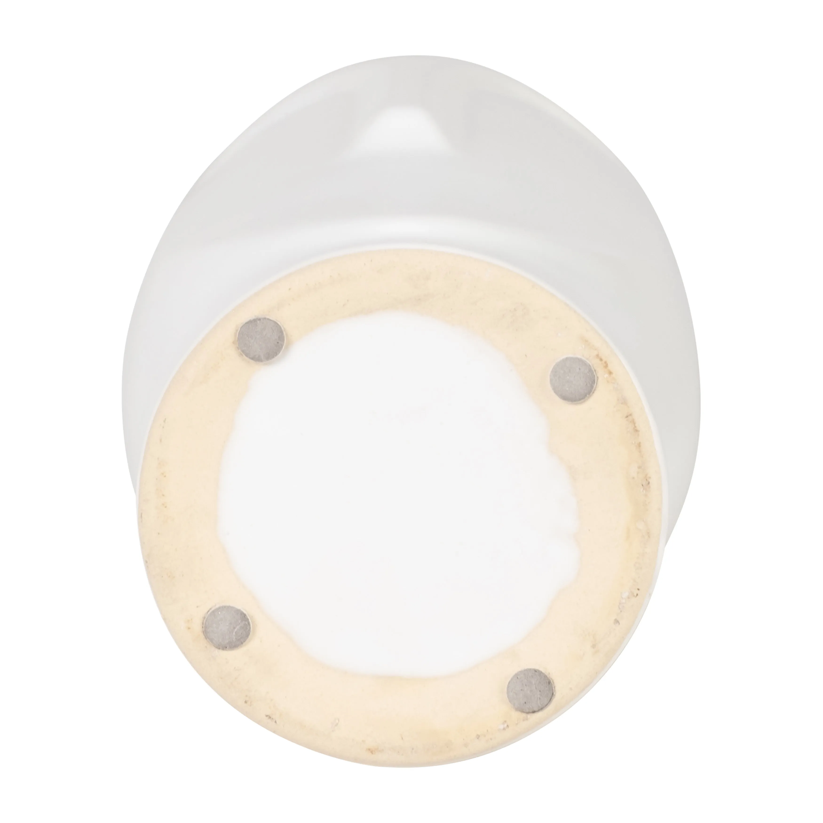 14"H FACE VASE, WHITE