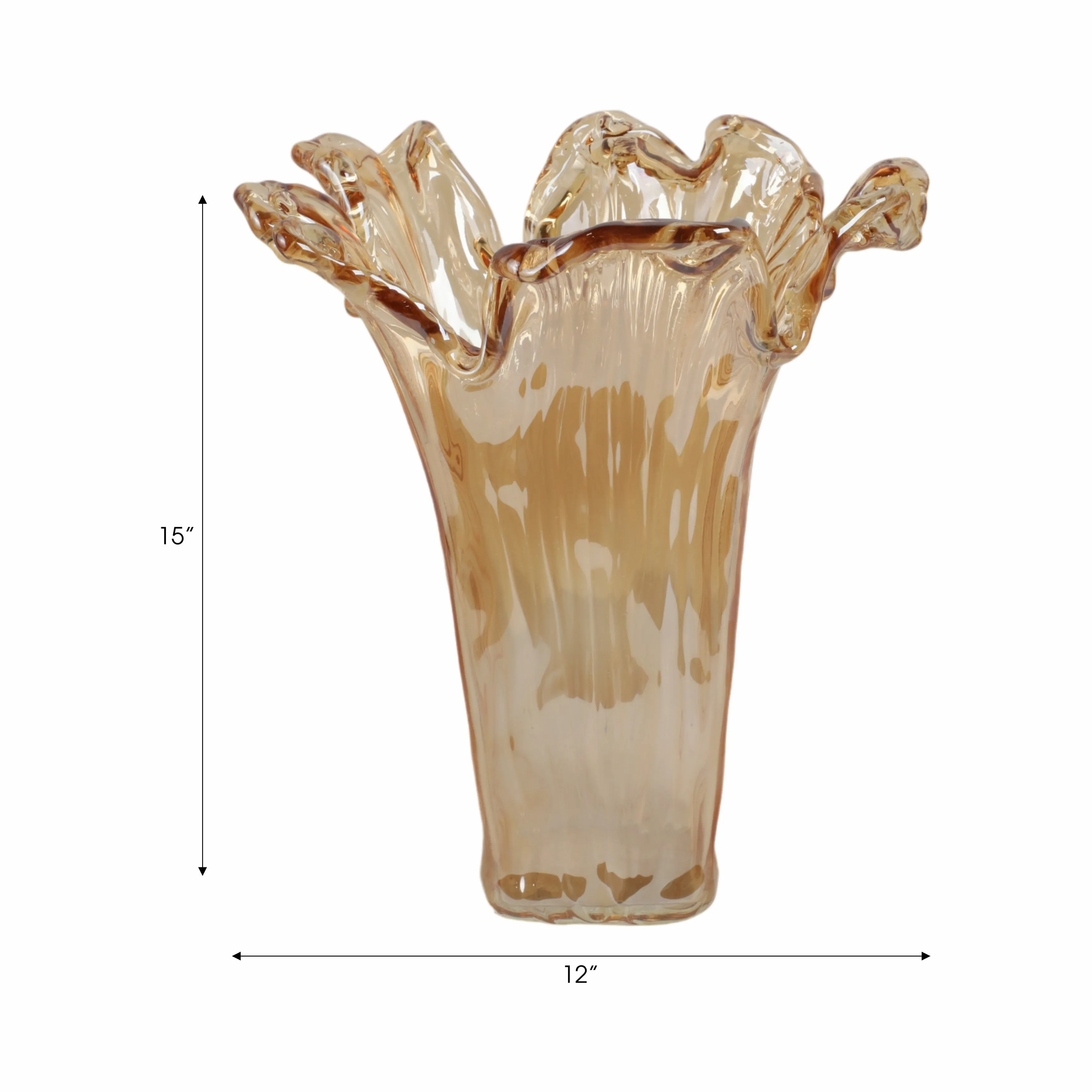 15" Fontana Tall Italian Art Glass Vase