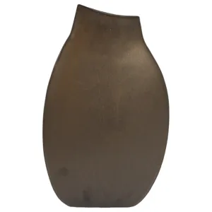 16" Carroll Large Bronze Cer Vase