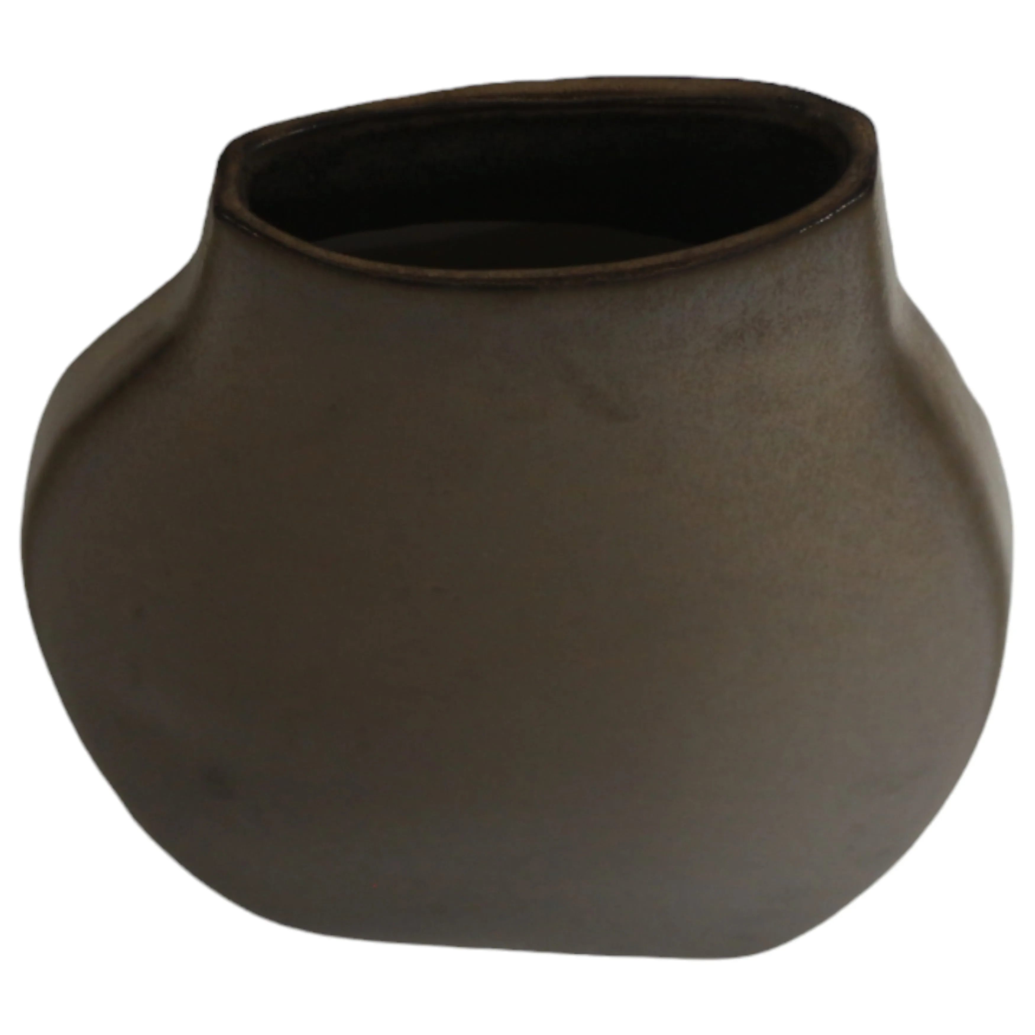 16" Carroll Large Bronze Cer Vase