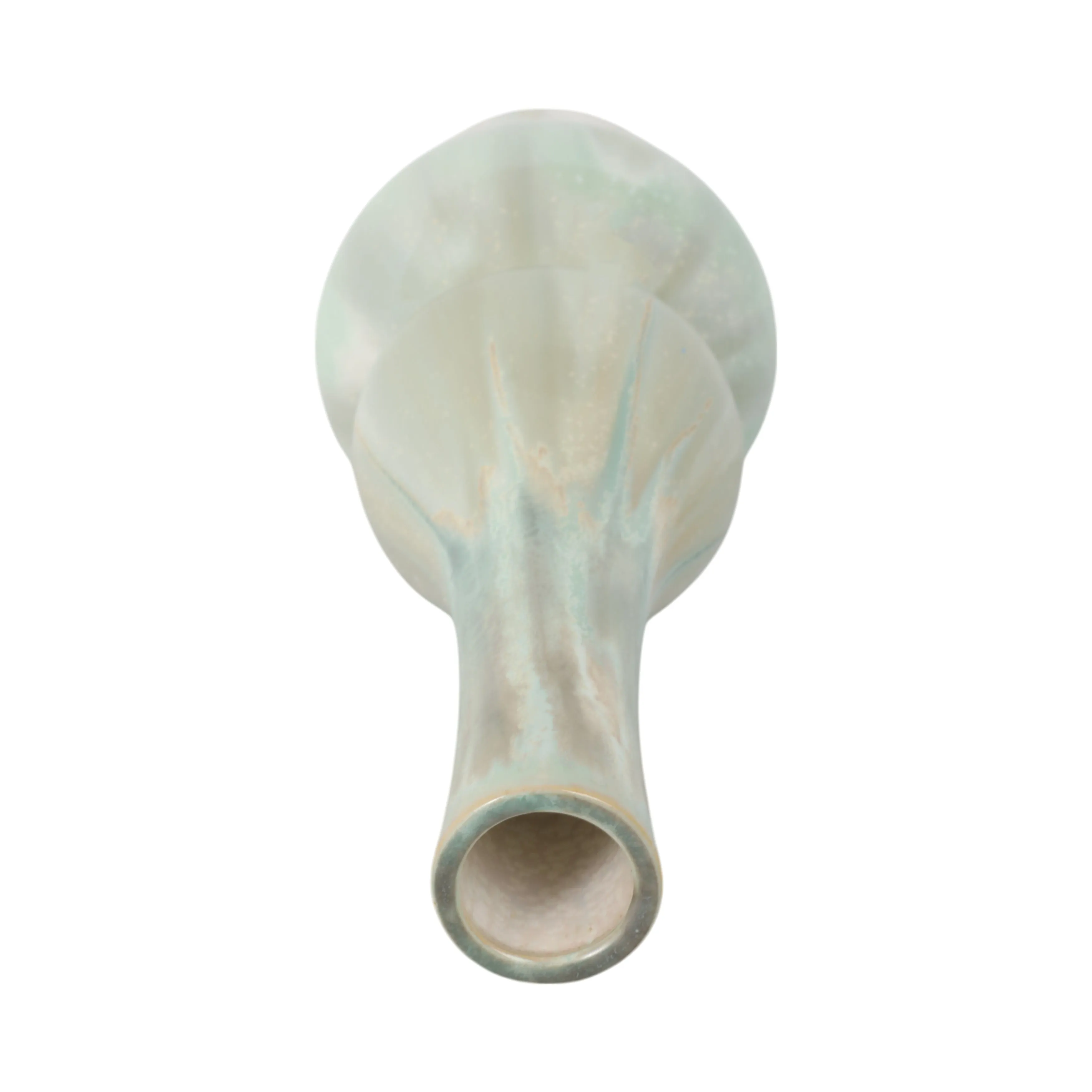 16" Everette Small Green Ceramic Vase