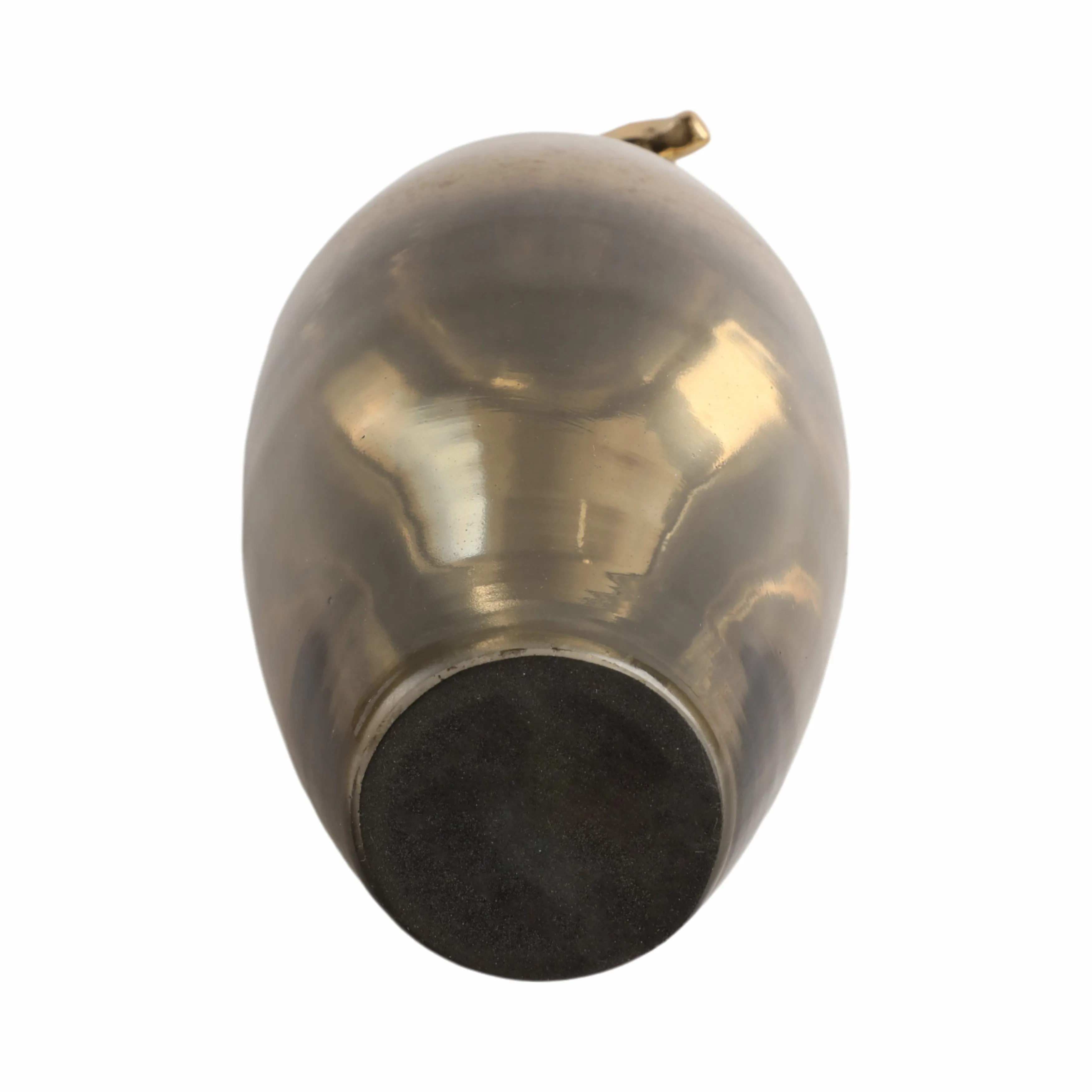 16" Lusaka Sm Glass Bottle, Gold