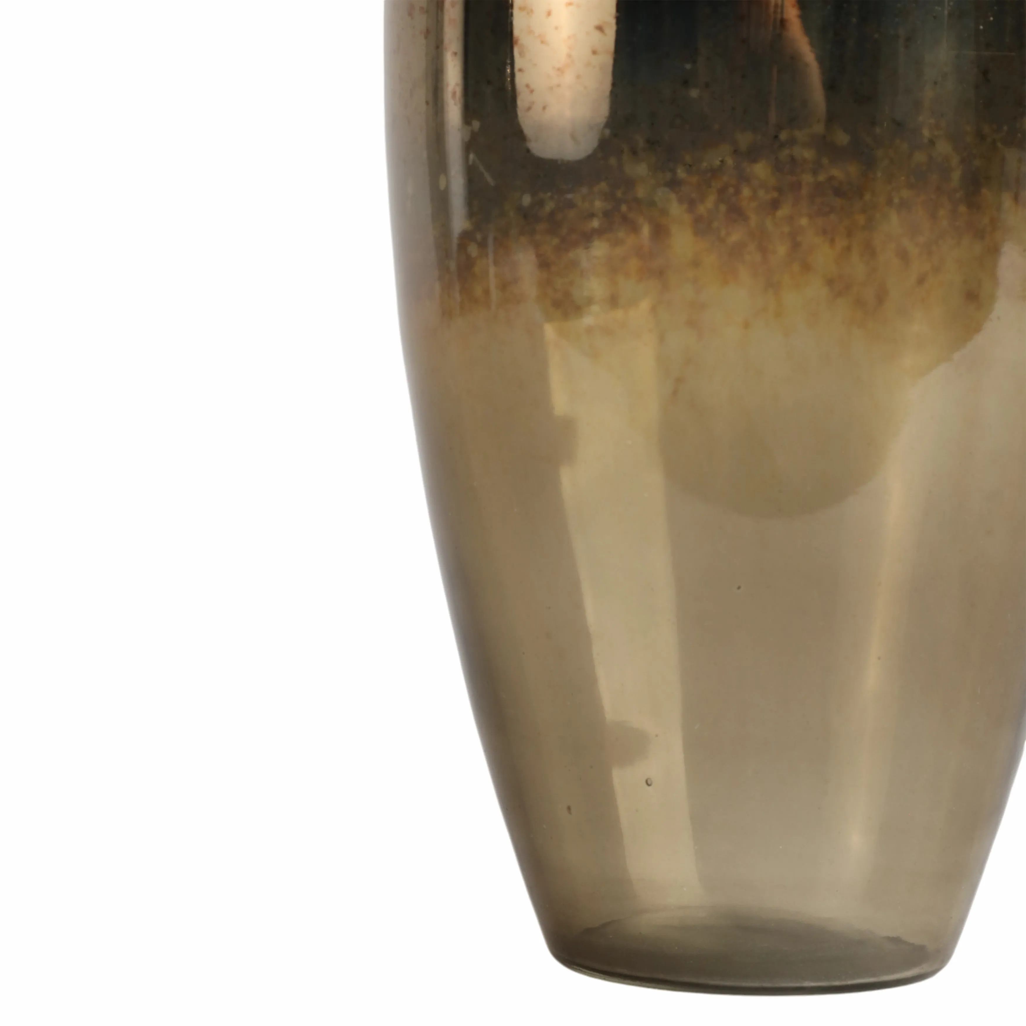 16" Lusaka Sm Glass Bottle, Gold