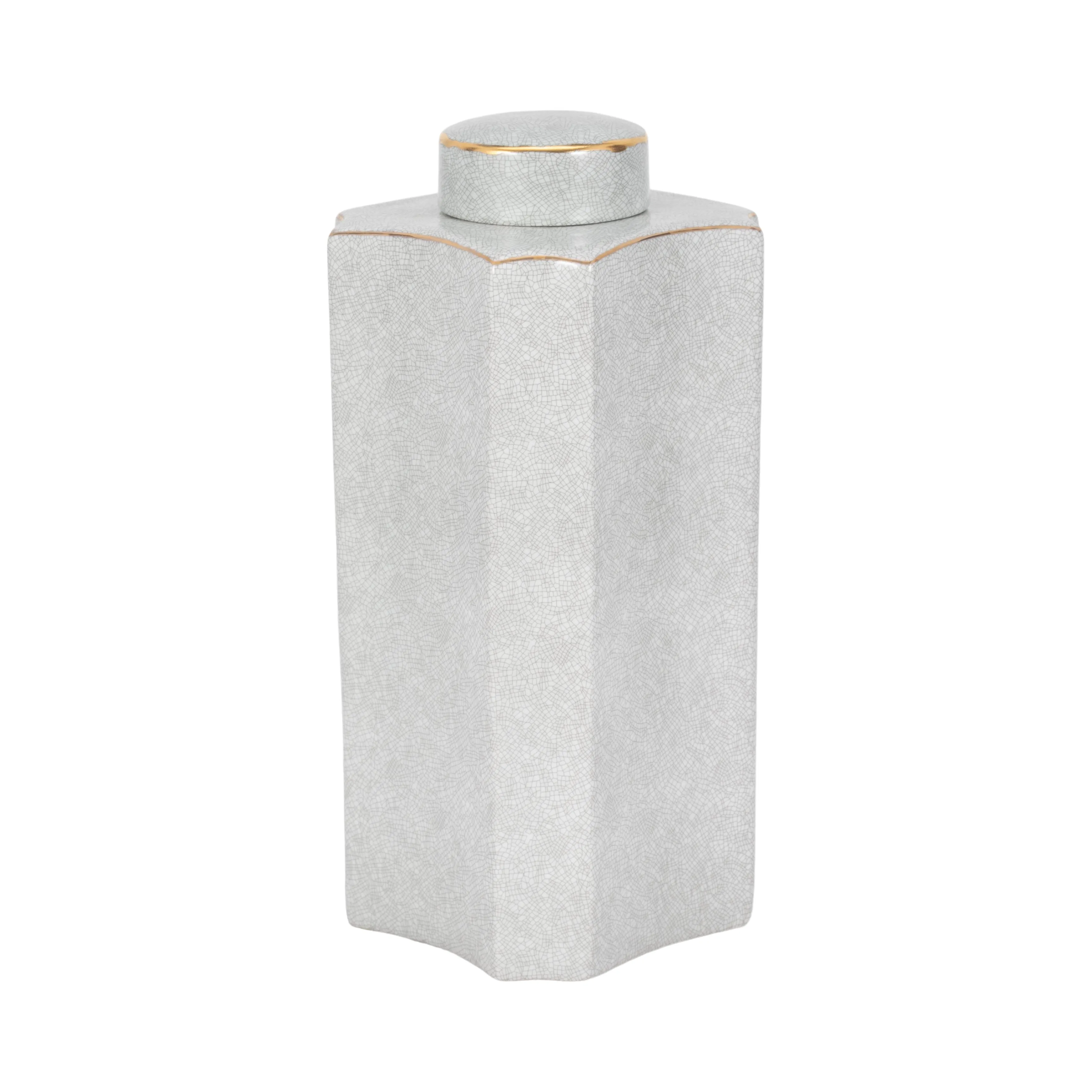 16" MADURA LARGE CONTAINER WITH LID, SAGE